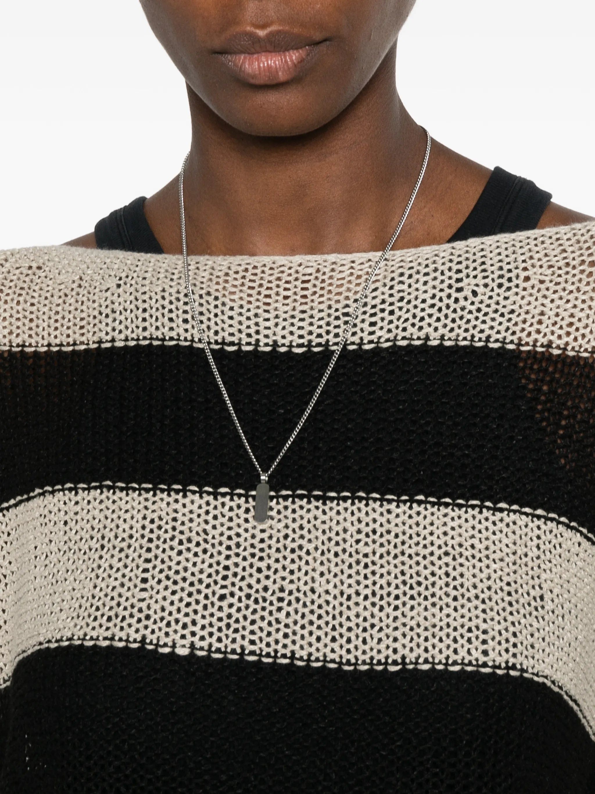 Enza Costa stripe - pattern bateau - neck sweater