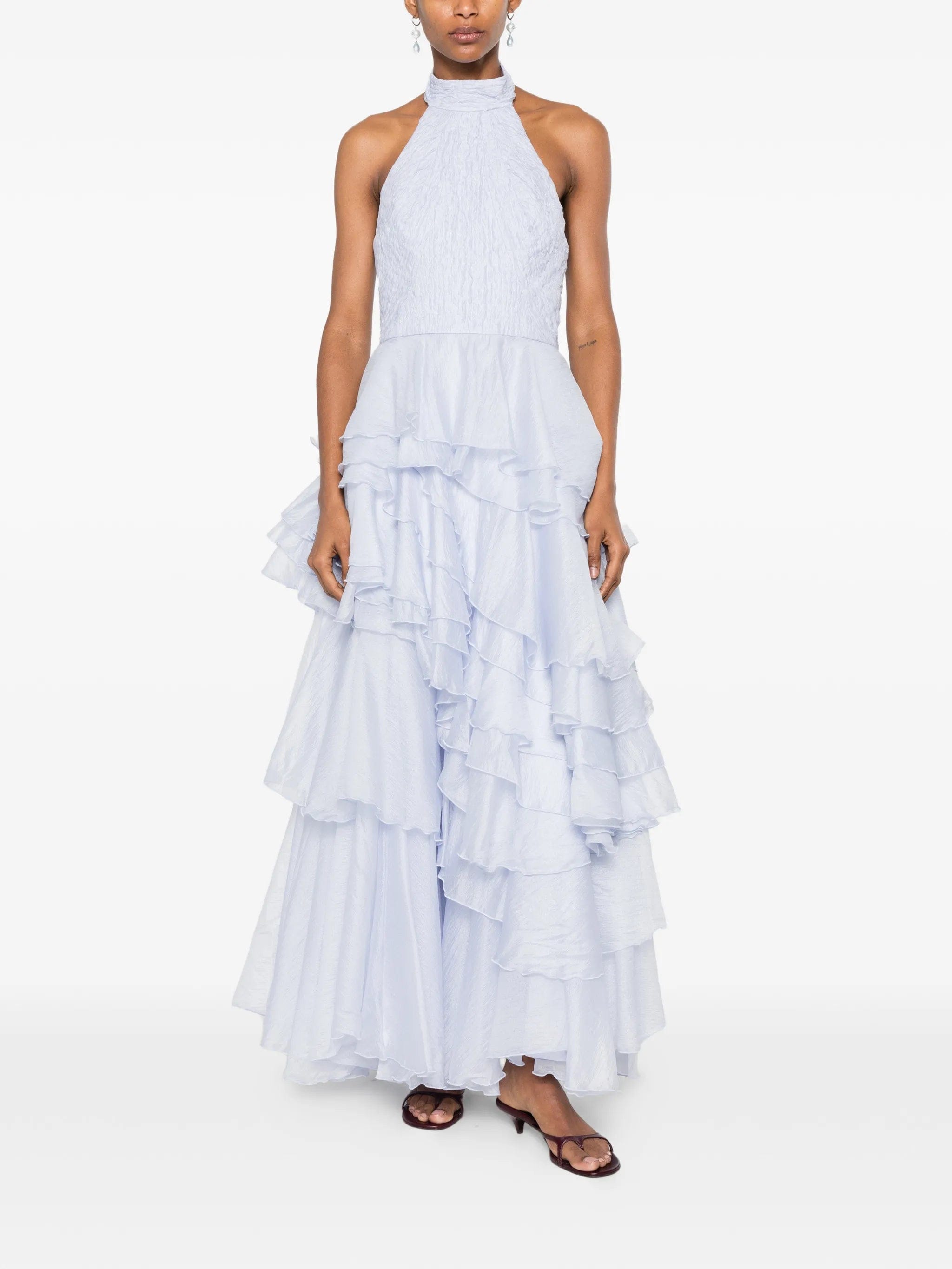 Aje Fayette ruffled gown
