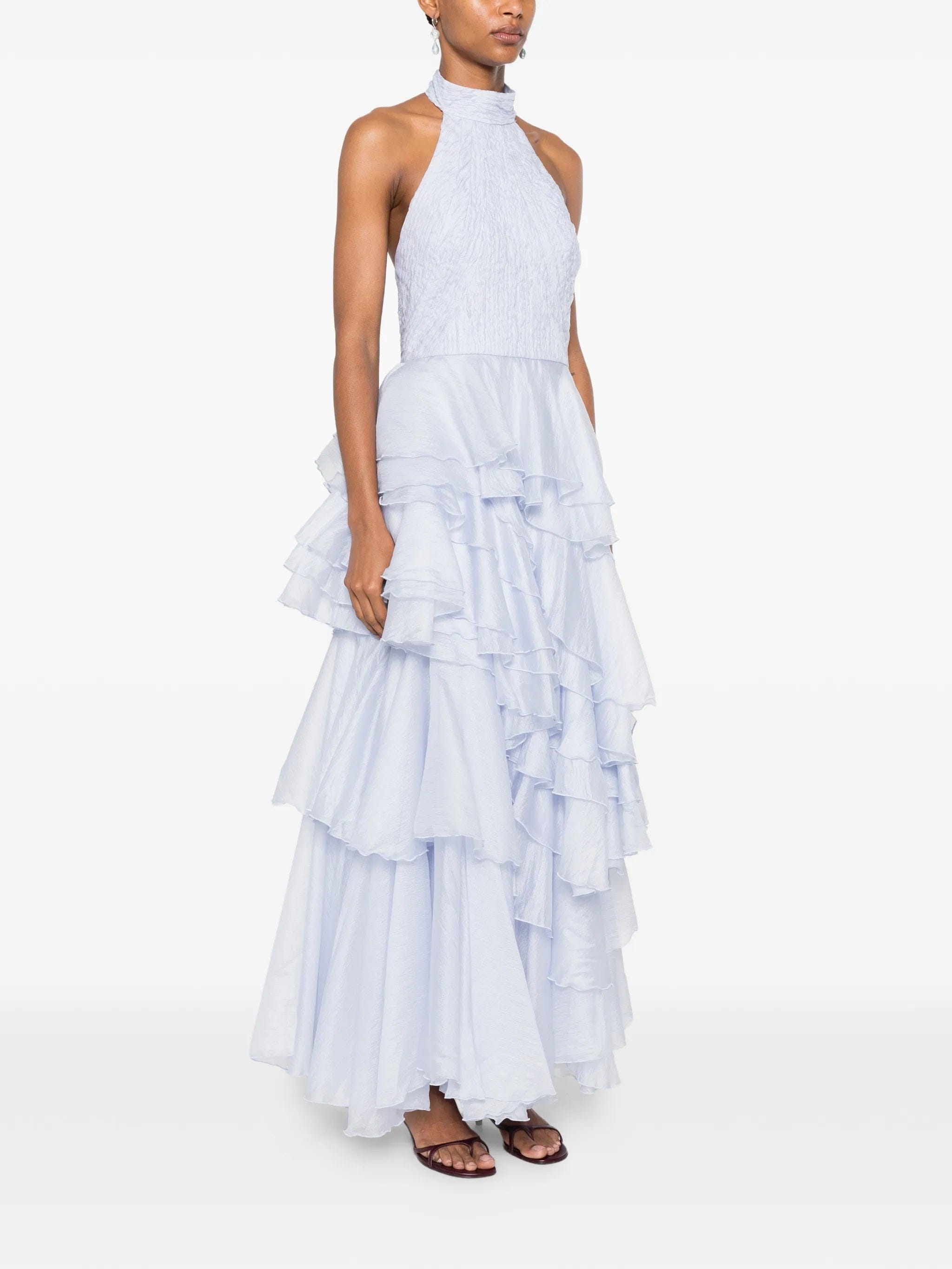 Aje Fayette ruffled gown
