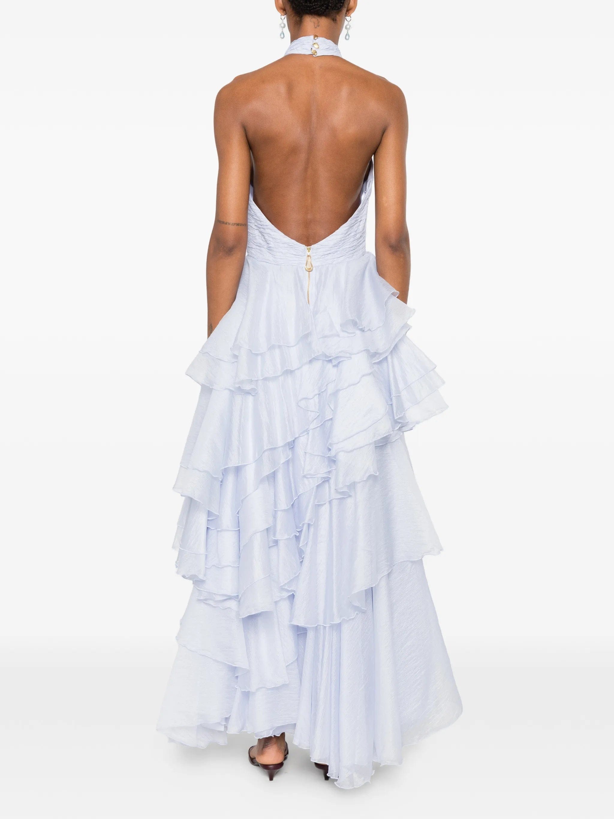 Aje Fayette ruffled gown
