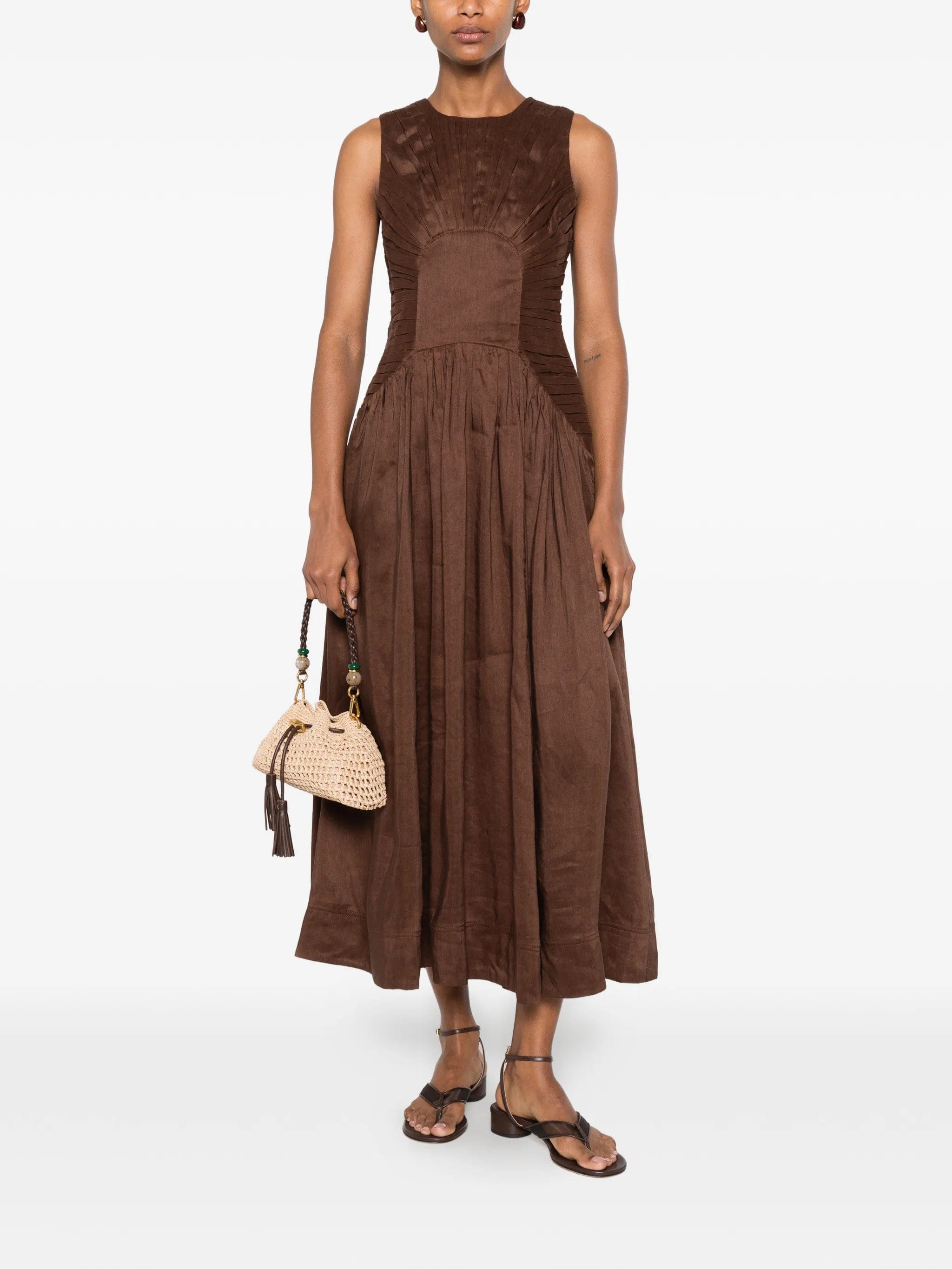 Aje Medea pleated - bodice dress
