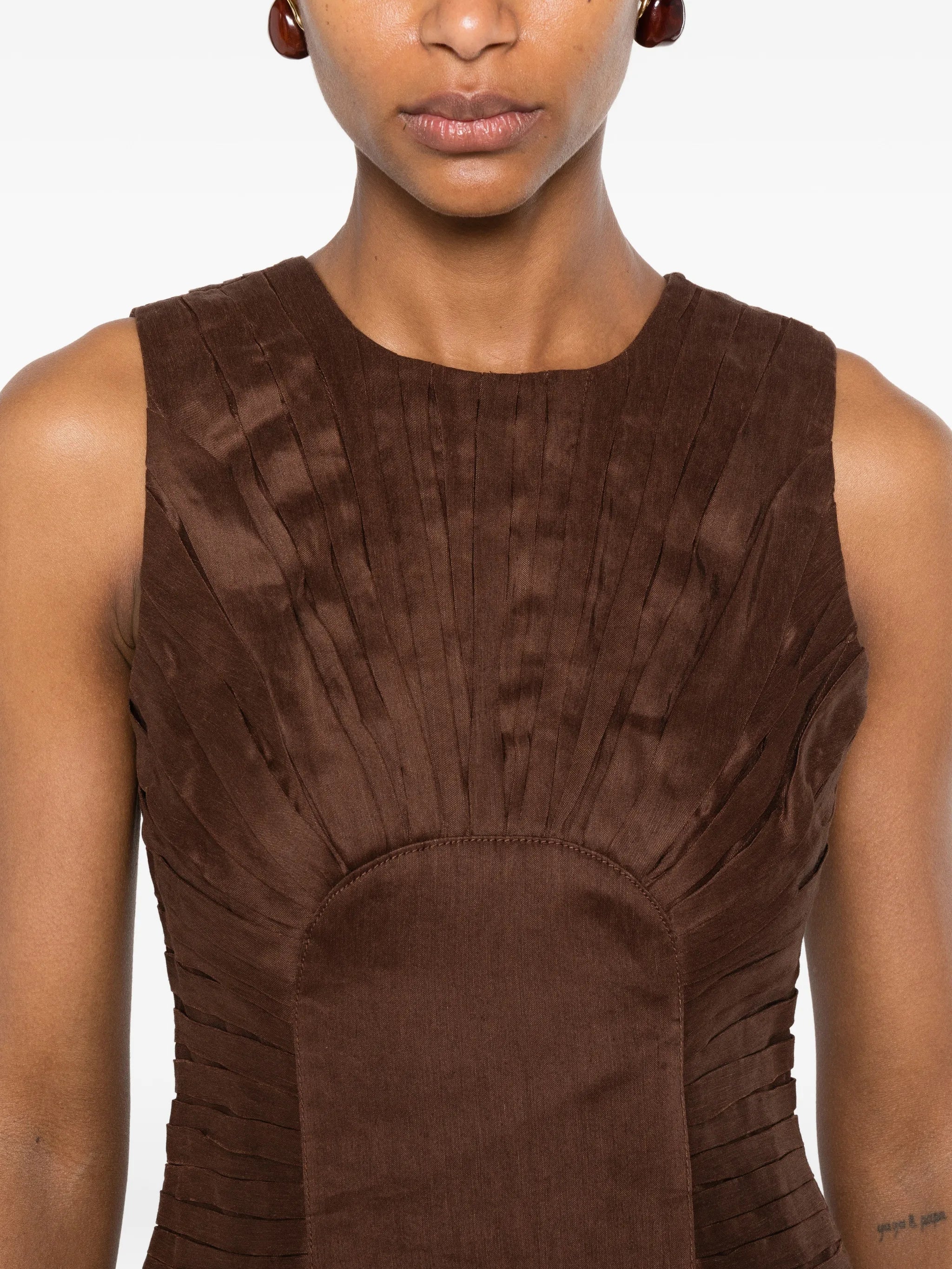 Aje Medea pleated - bodice dress