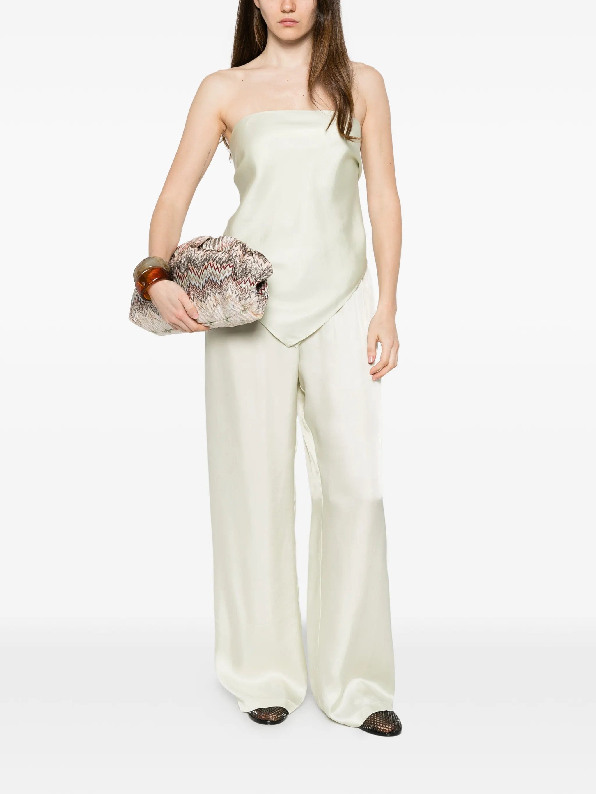 Enza Costa fluid twill trousers