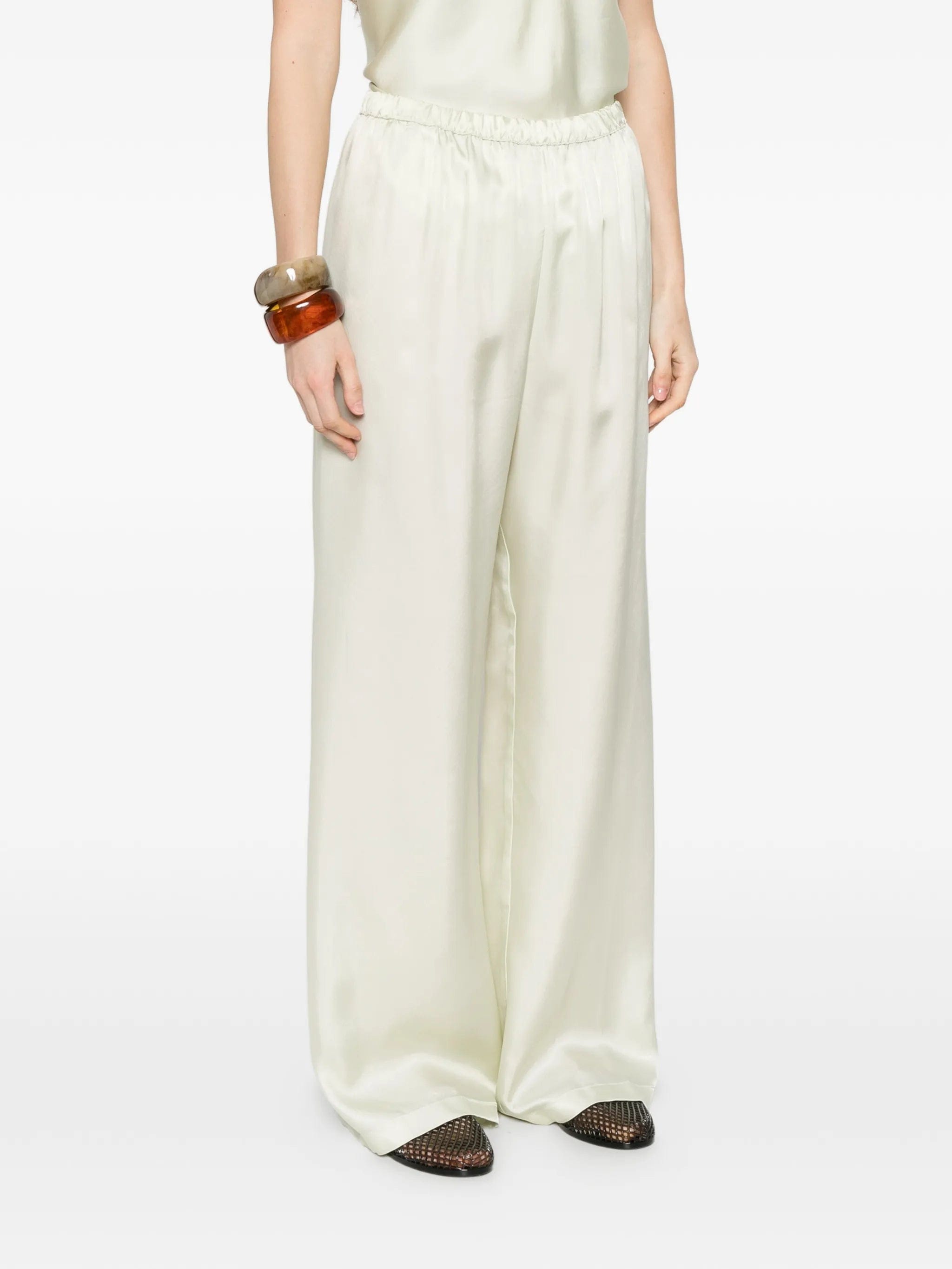 Enza Costa fluid twill trousers