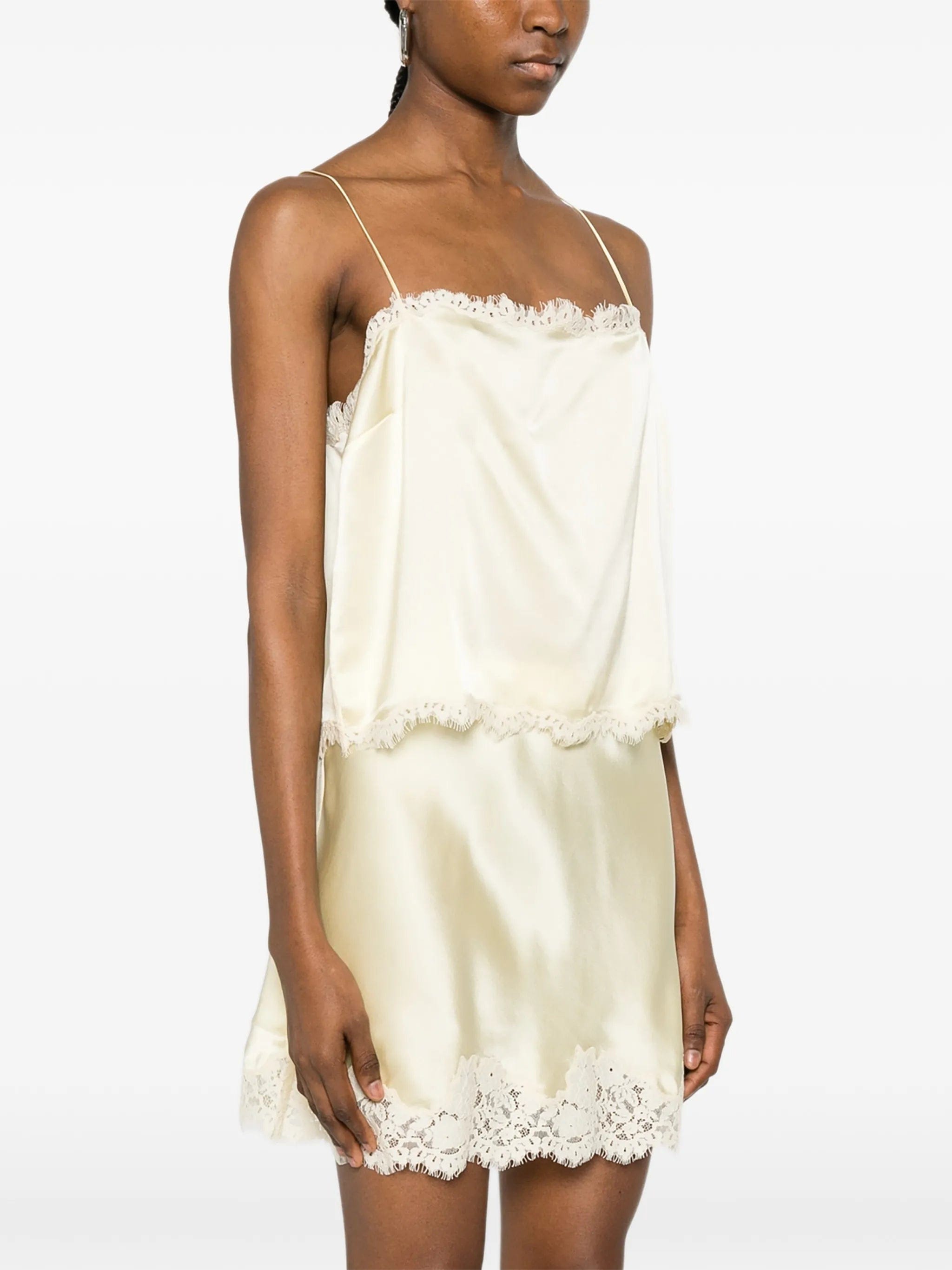 DÔEN Loure lace - trim top