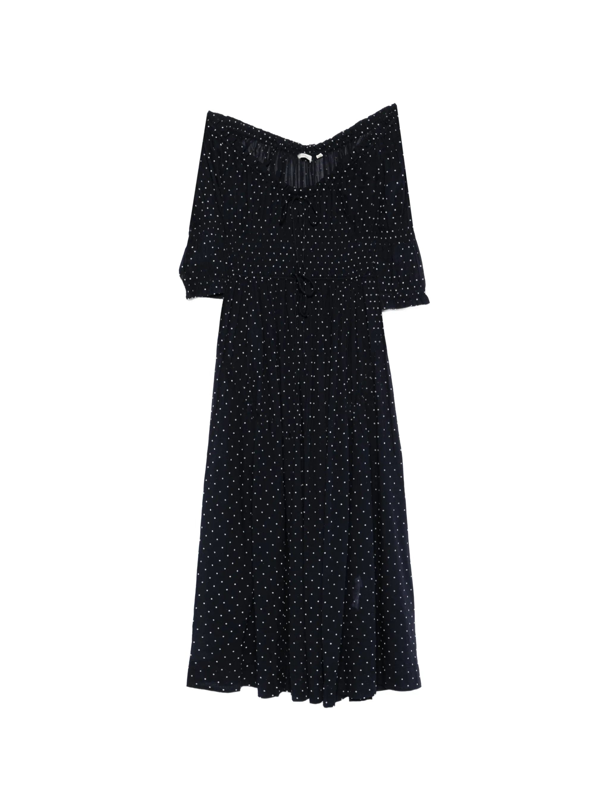DÔEN Ischia polka - dot midi dress