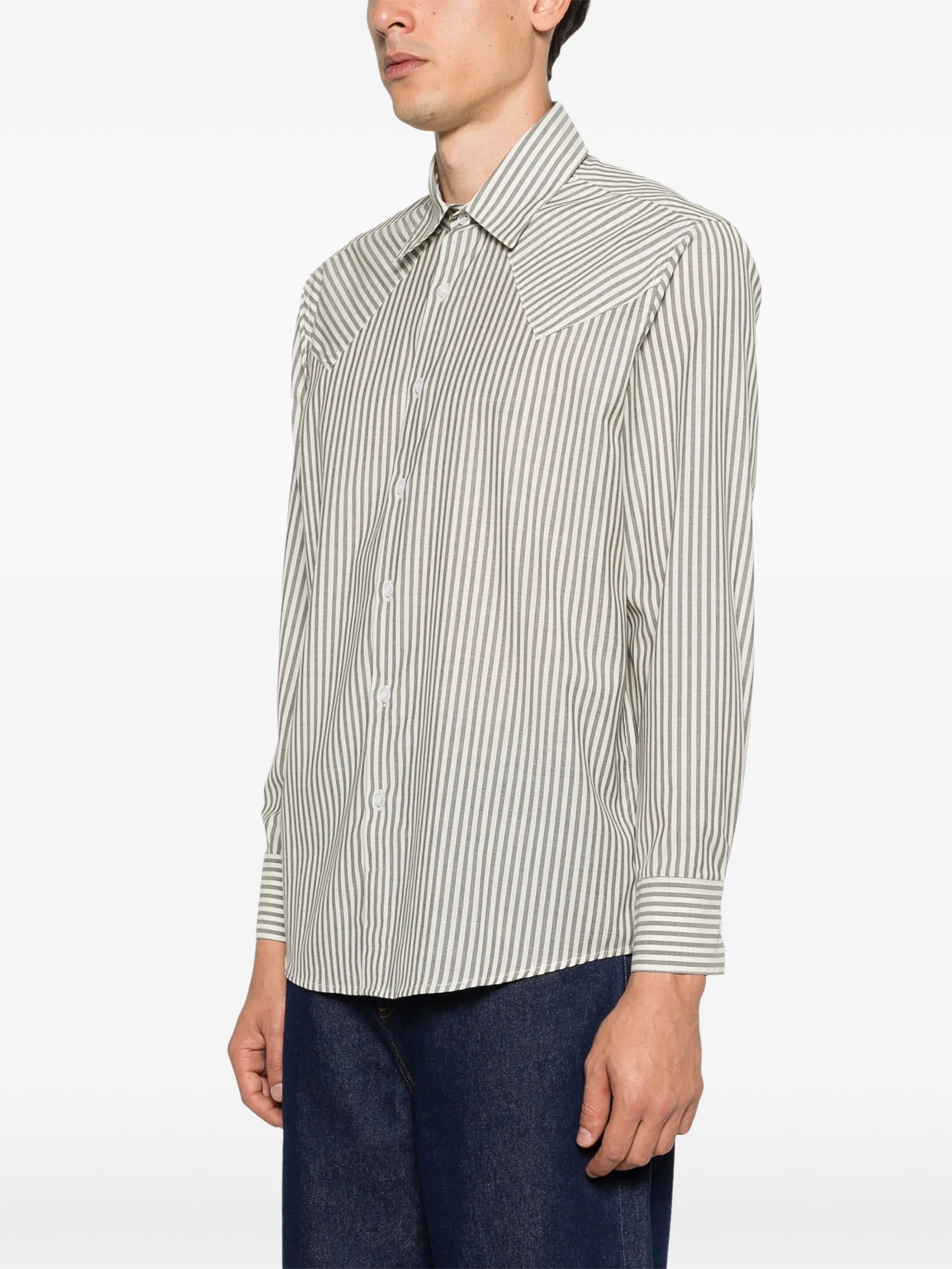 Carter Young striped western shirt