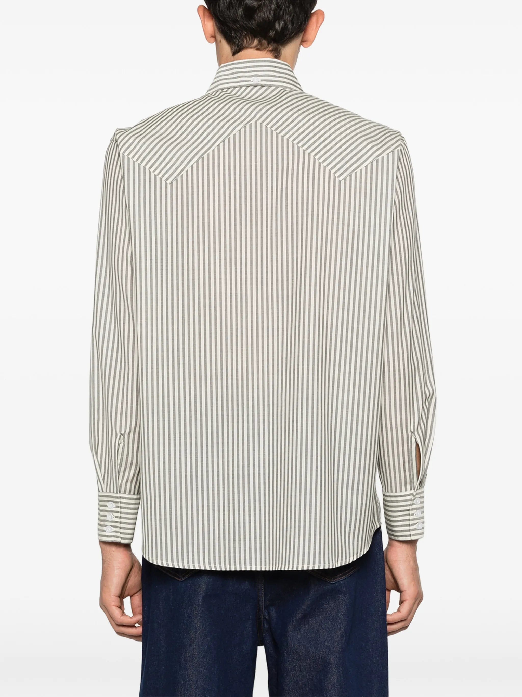 Carter Young striped western shirt