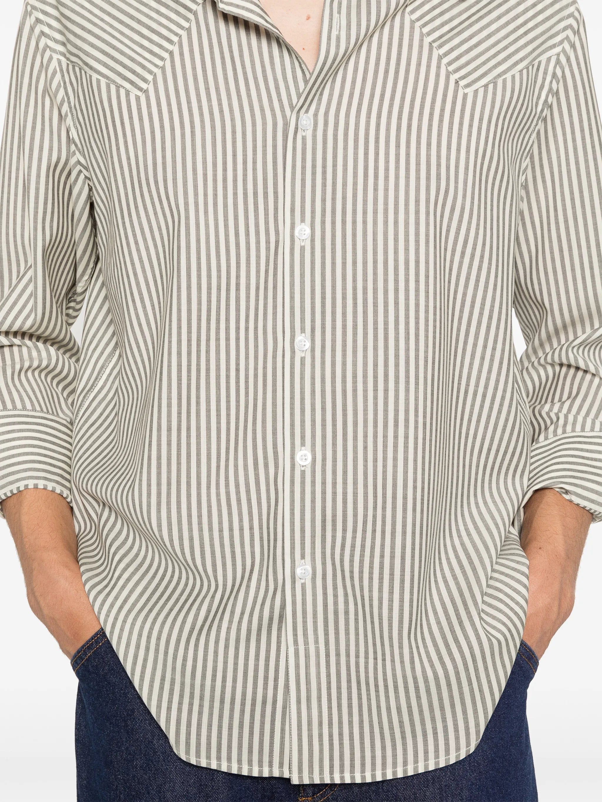 Carter Young striped western shirt