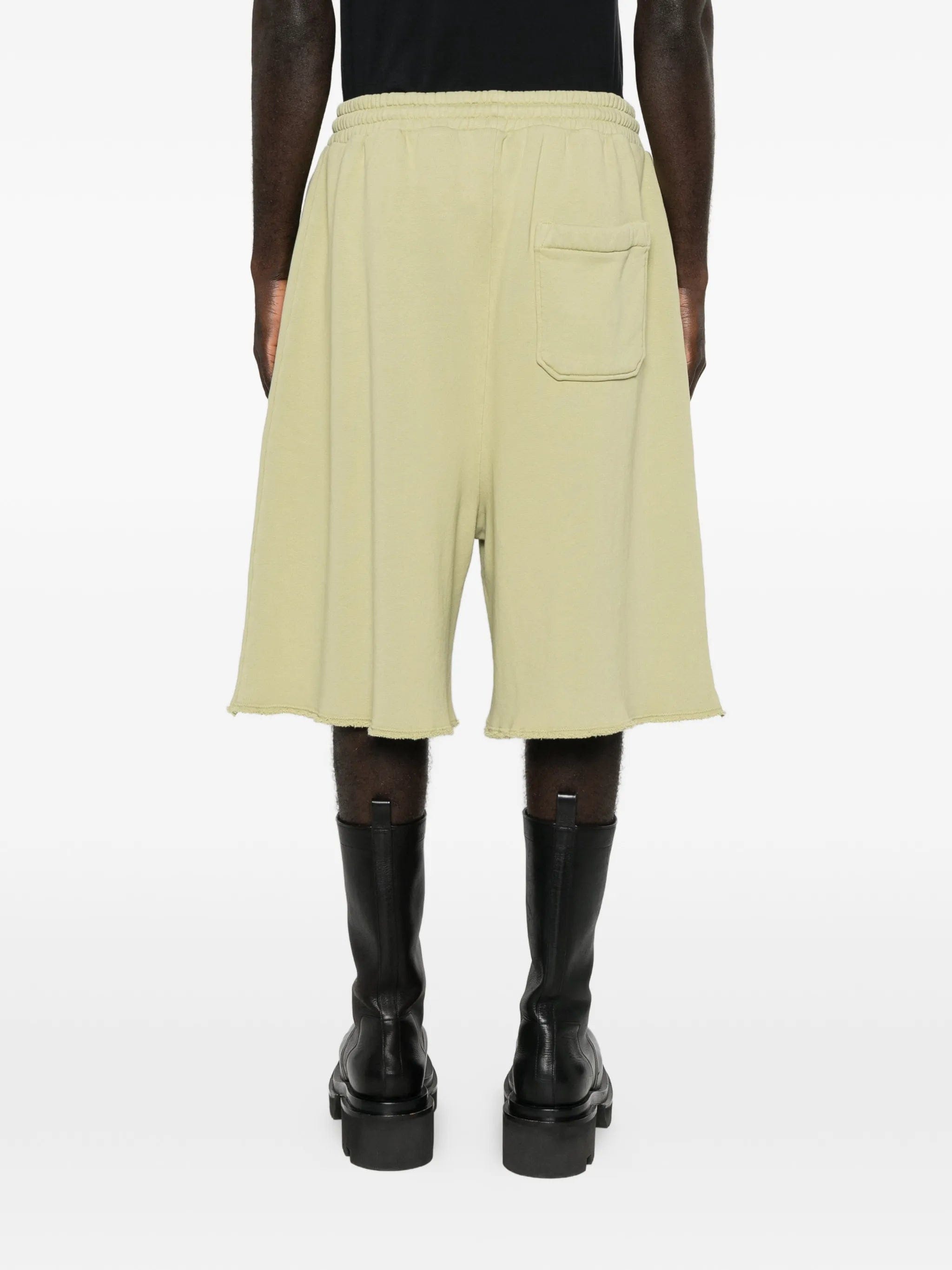 LỰU ĐẠN graphic raw - hem shorts