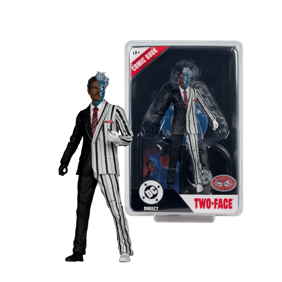 Mcfarlane Toys DC Direct - Two - Face 7" (1995)(Chase) Page Punchers 7" Figure with Comic