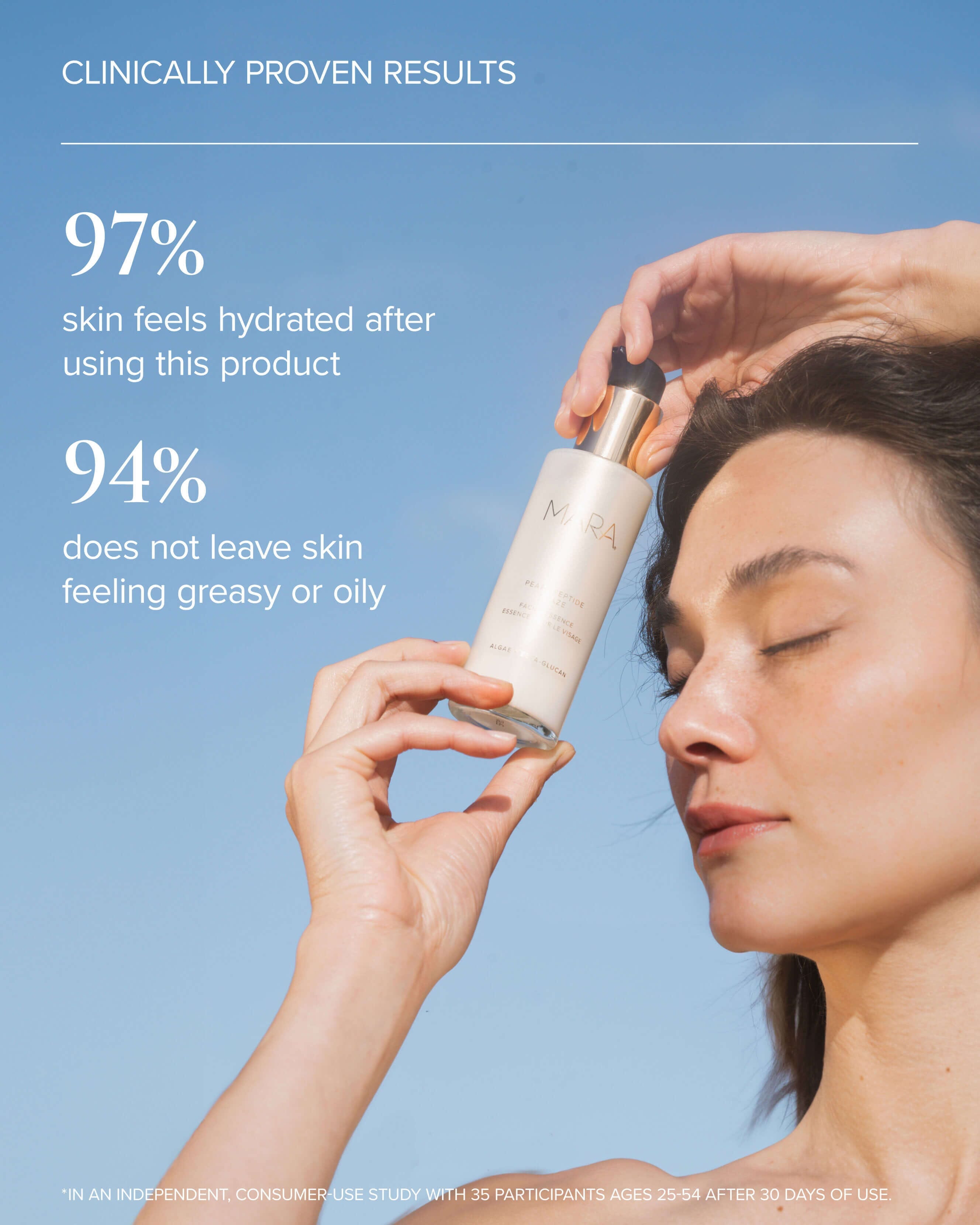 MARA Pearl Peptide Glaze 3 - in - 1 Essence Toner Serum for Hydration & Redness