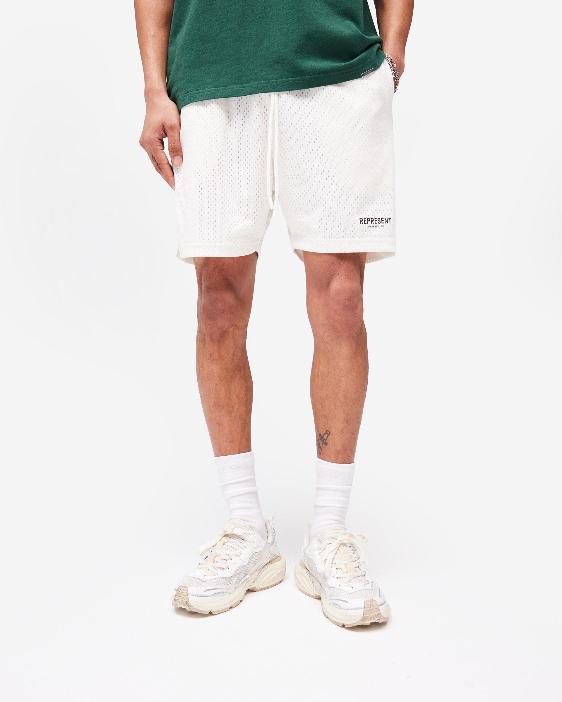 Owners Club Represent Owners Club Mesh Shorts - Flat White