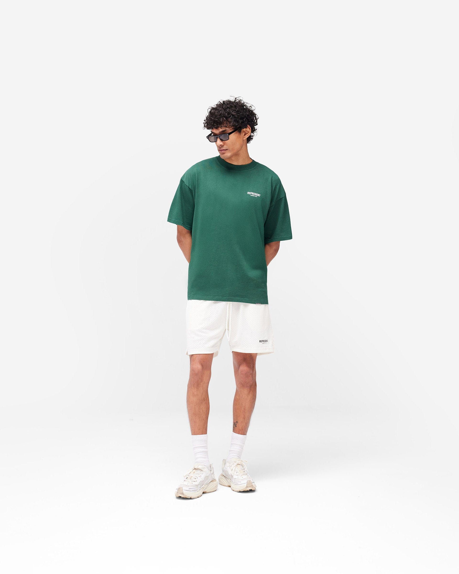Owners Club Represent Owners Club Mesh Shorts - Flat White
