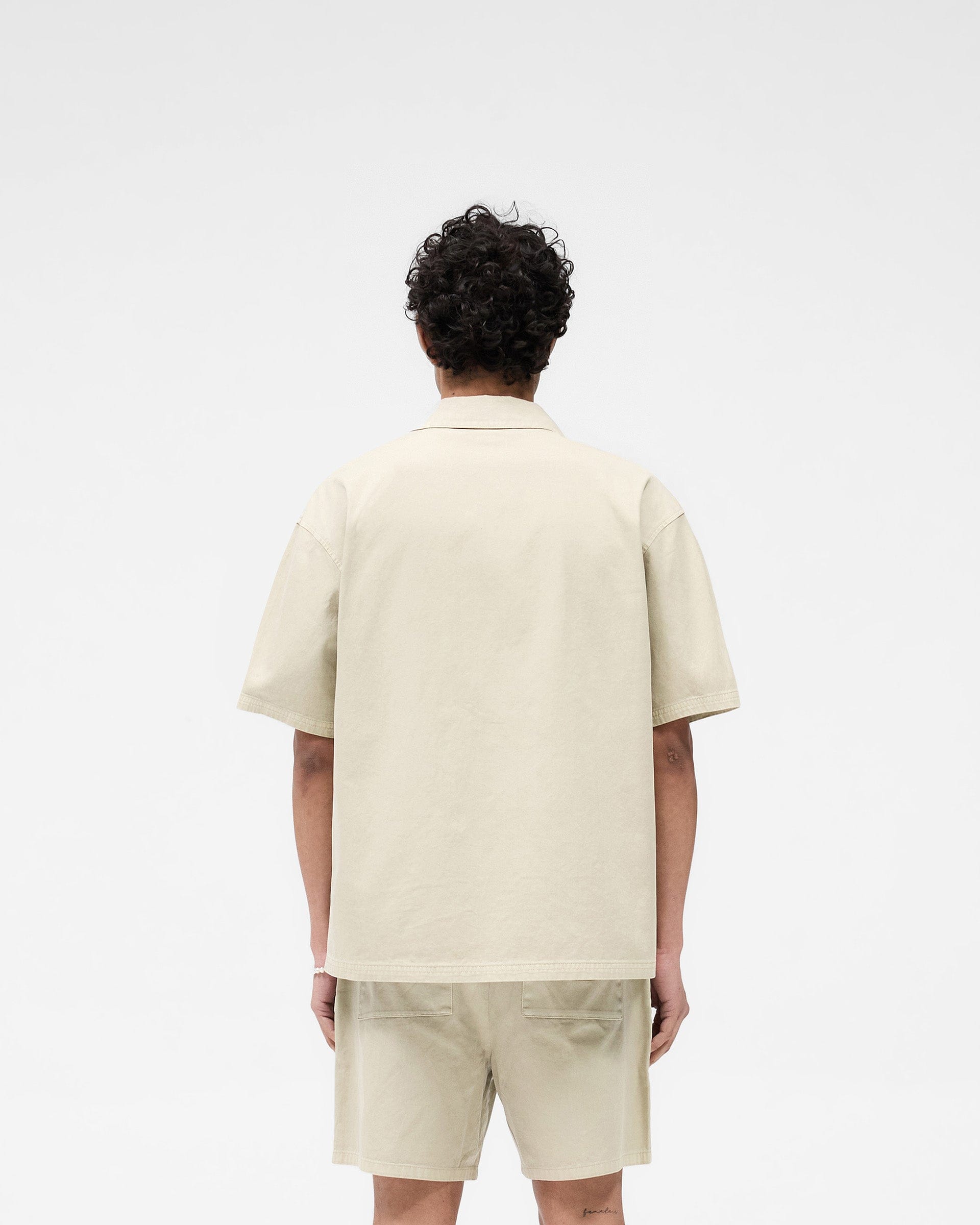 SS25 Short Sleeve Cotton Overshirt - Beige