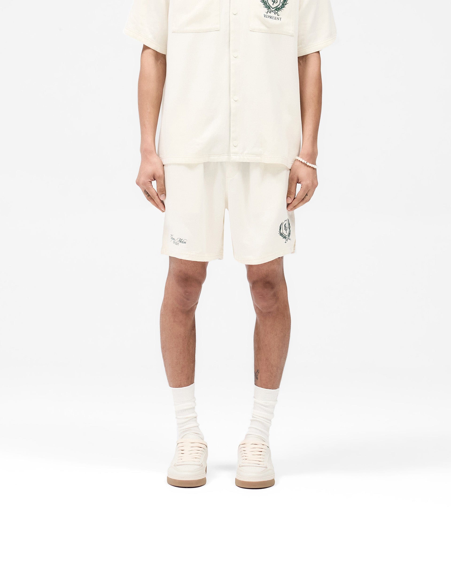 SS25 Represent Crest Short - Antique White