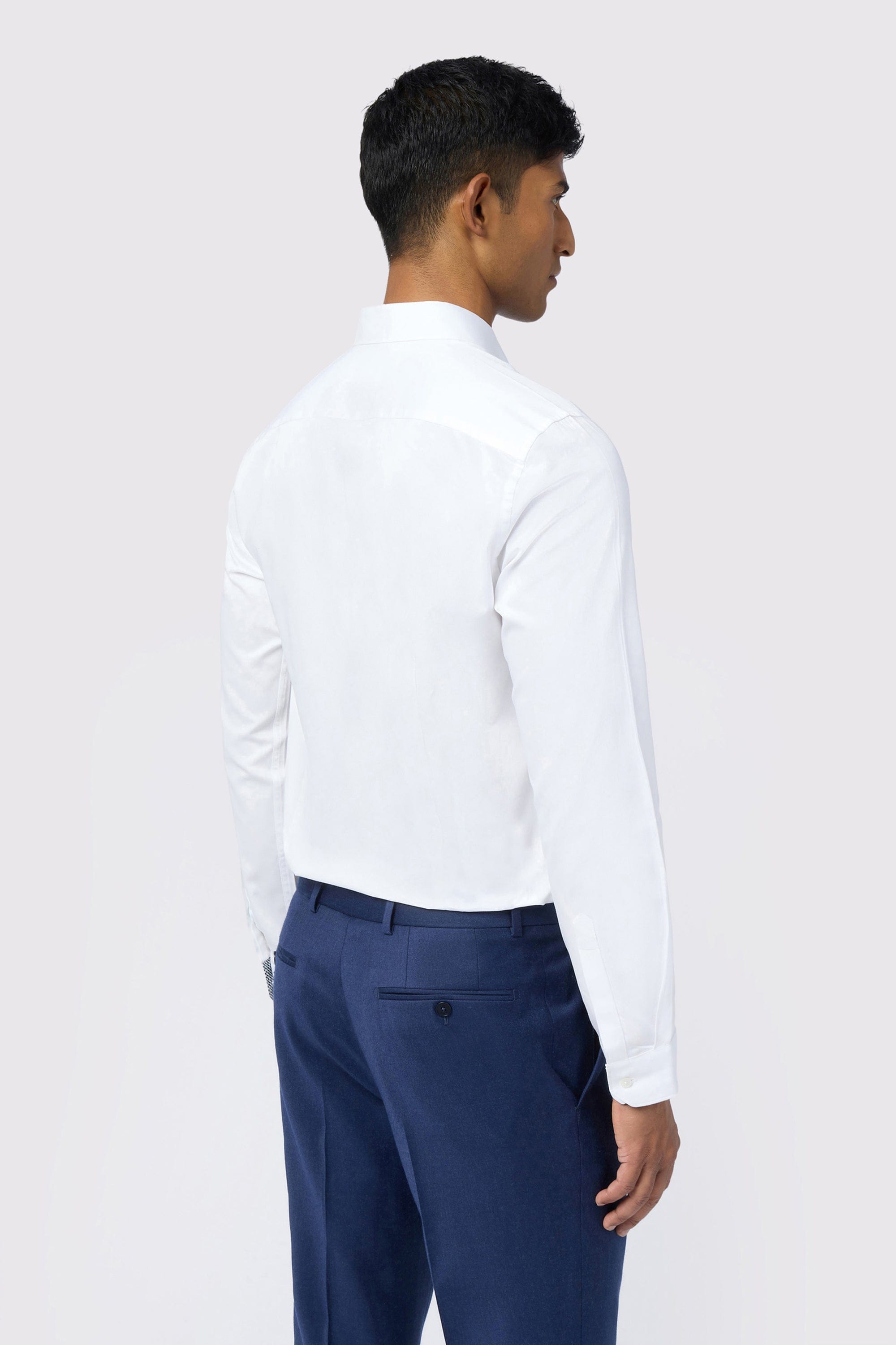 WHITE* Emile - Emile Stretch White Slim Shirt White