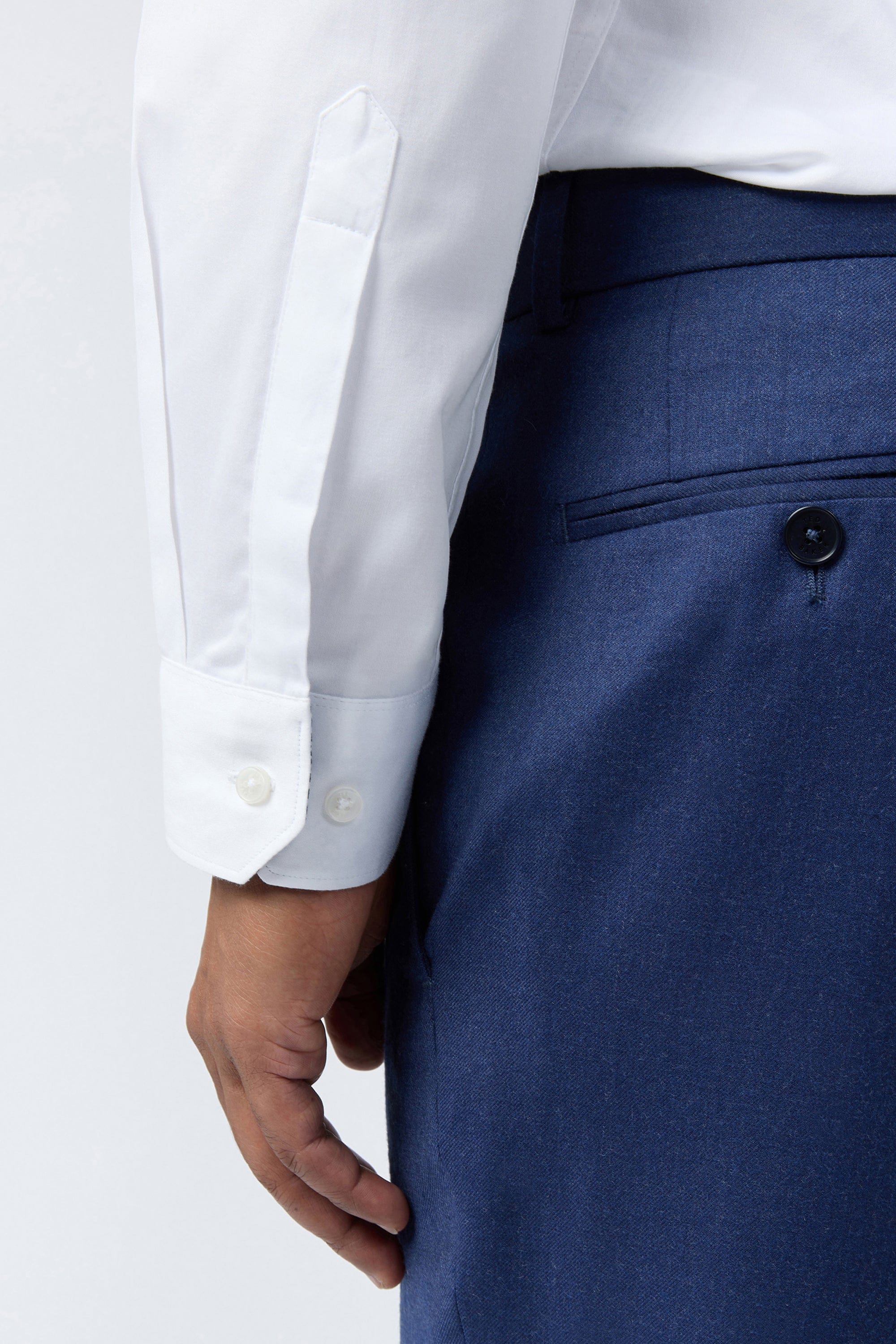 WHITE* Emile - Emile Stretch White Slim Shirt White