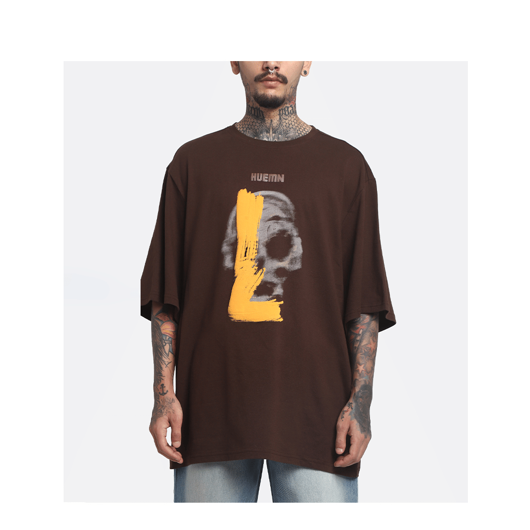 Chocolate The HUEMN Skull T - shirt (Chocolate Brown) : Edition 2