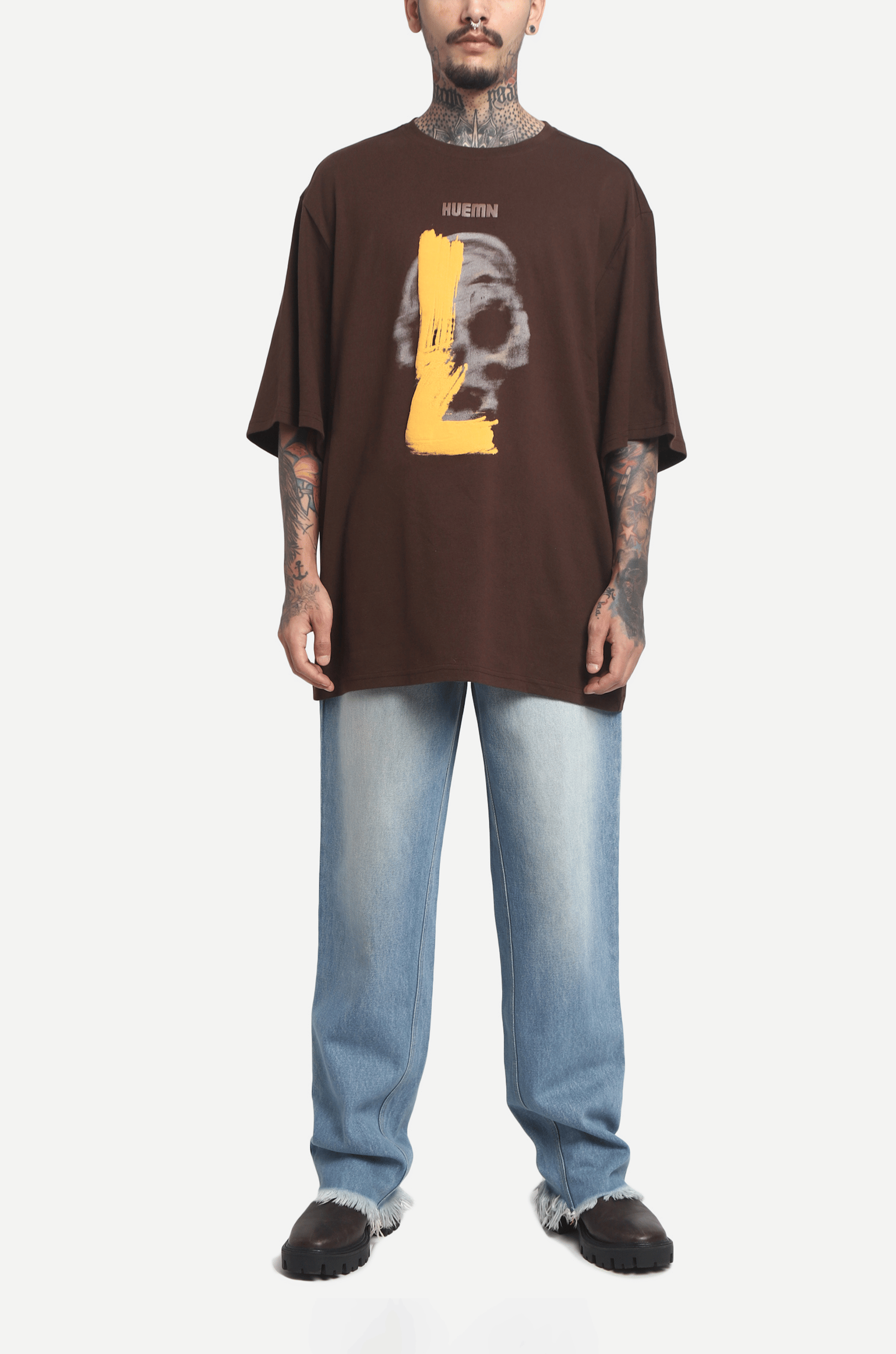 Chocolate The HUEMN Skull T - shirt (Chocolate Brown) : Edition 2