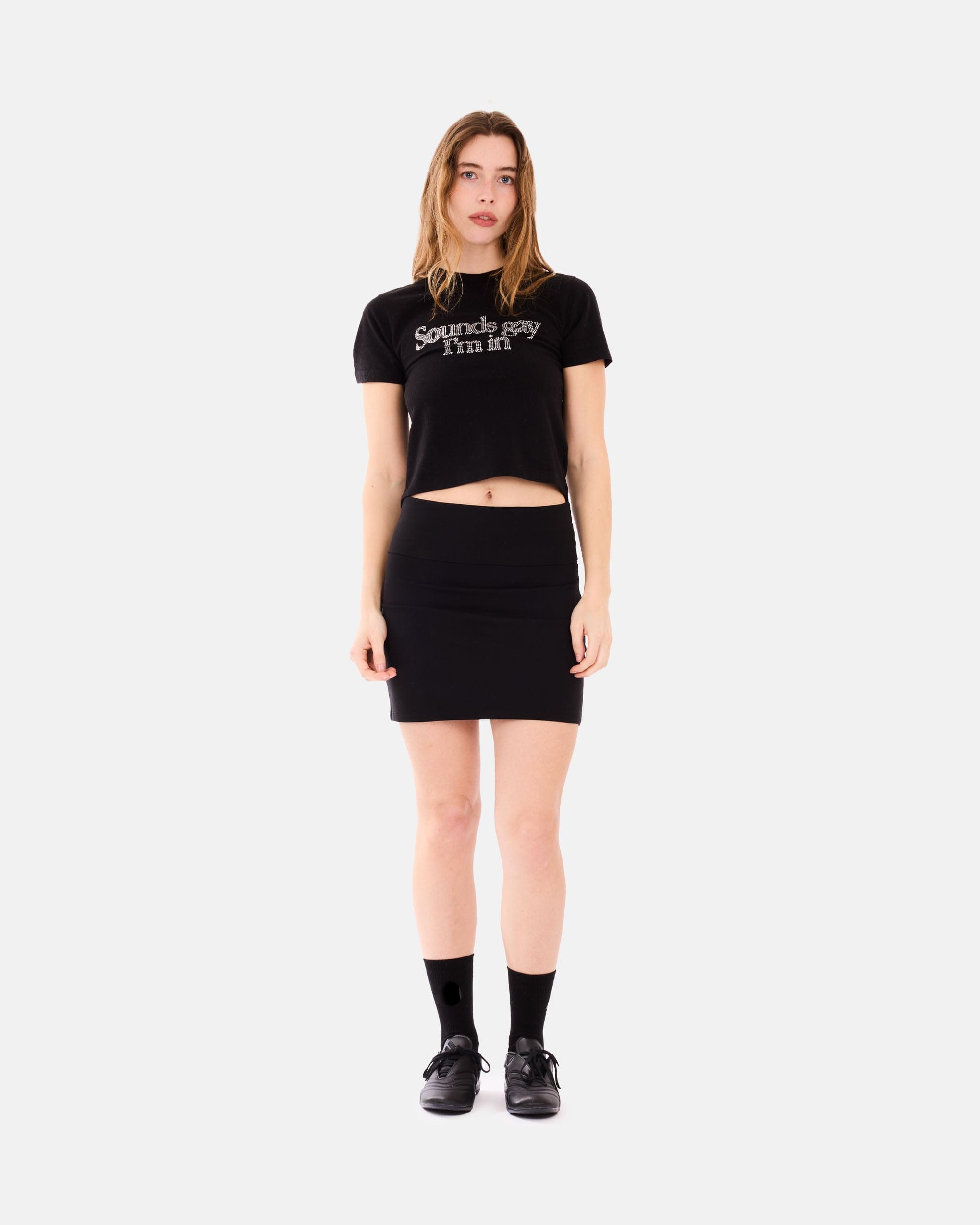 DG Organic Basics Aps Core Foldover Mini Skirt