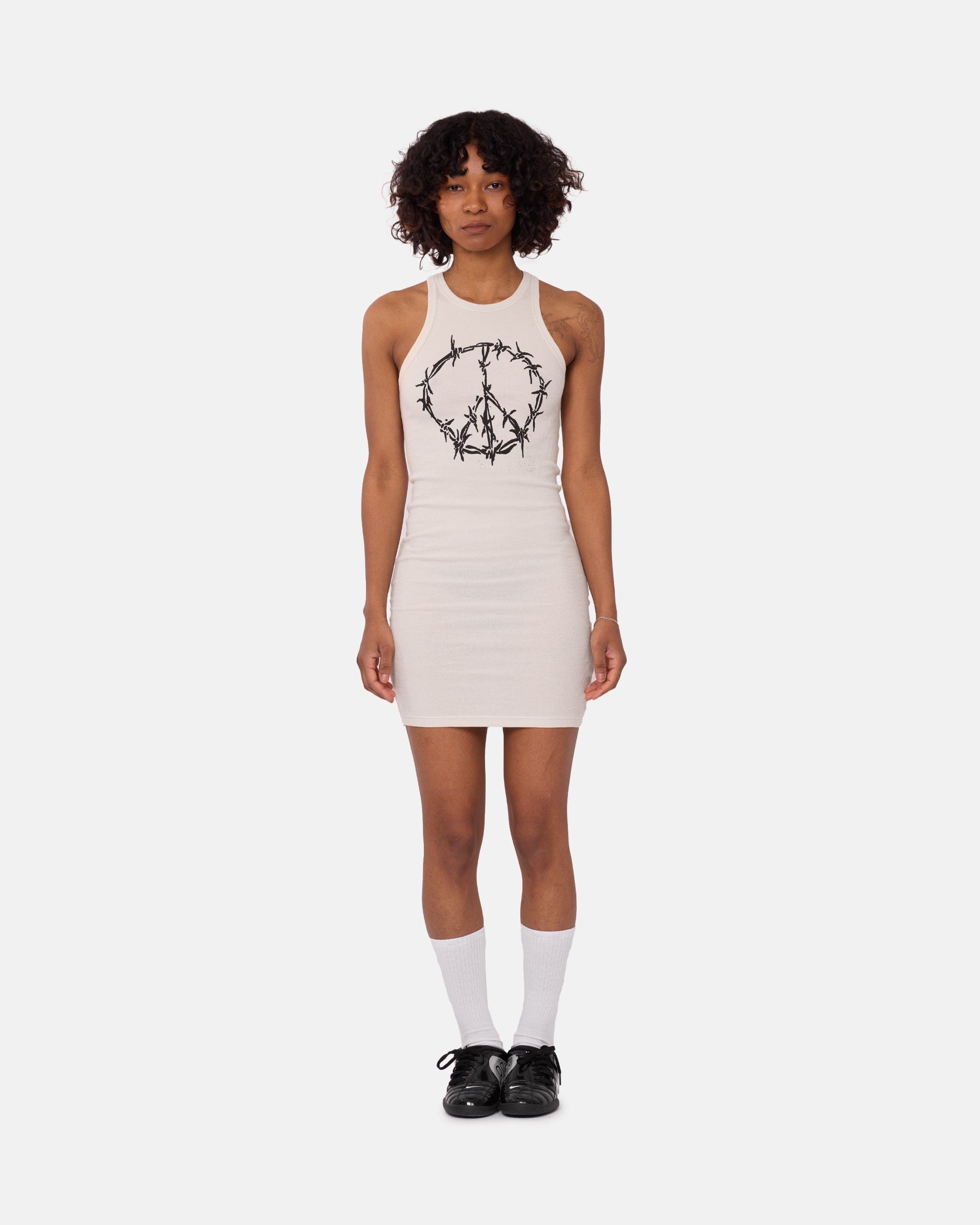 SLAM JAM SRL (ARIES ROA) Barbed Peace Lightweight Vest Dress