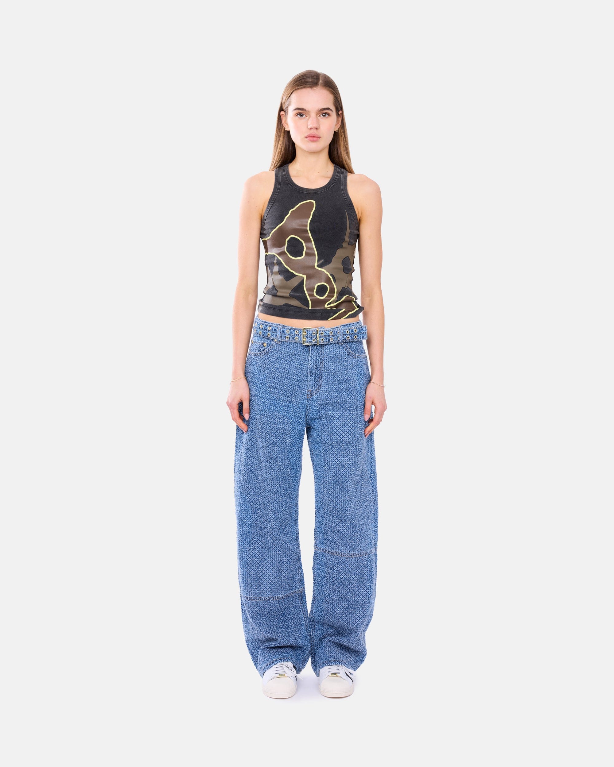 GANNI A/S Fluffy Denim Izey Belt