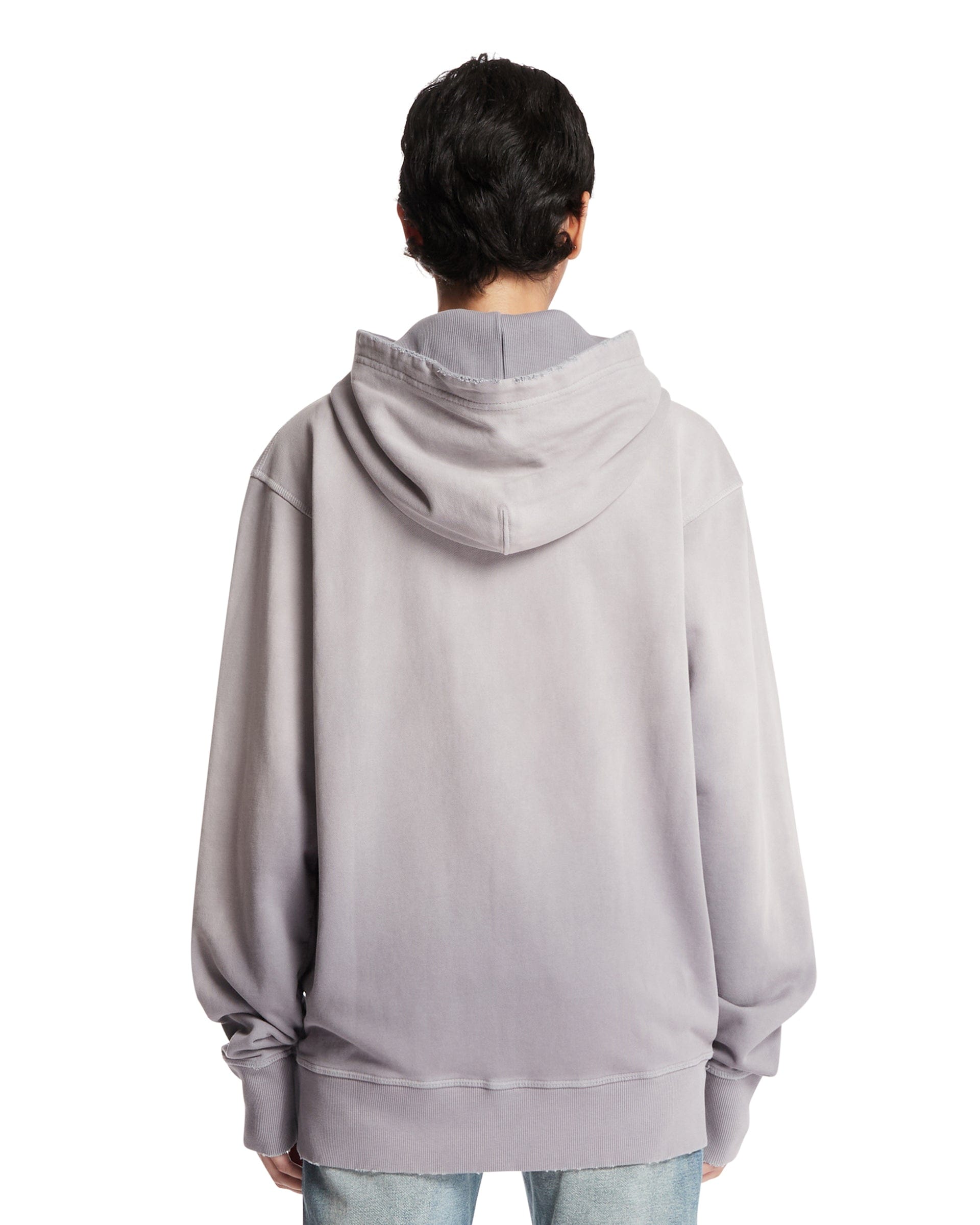 ANTIK DENIM Felpa Con Zip In Cotone Viola