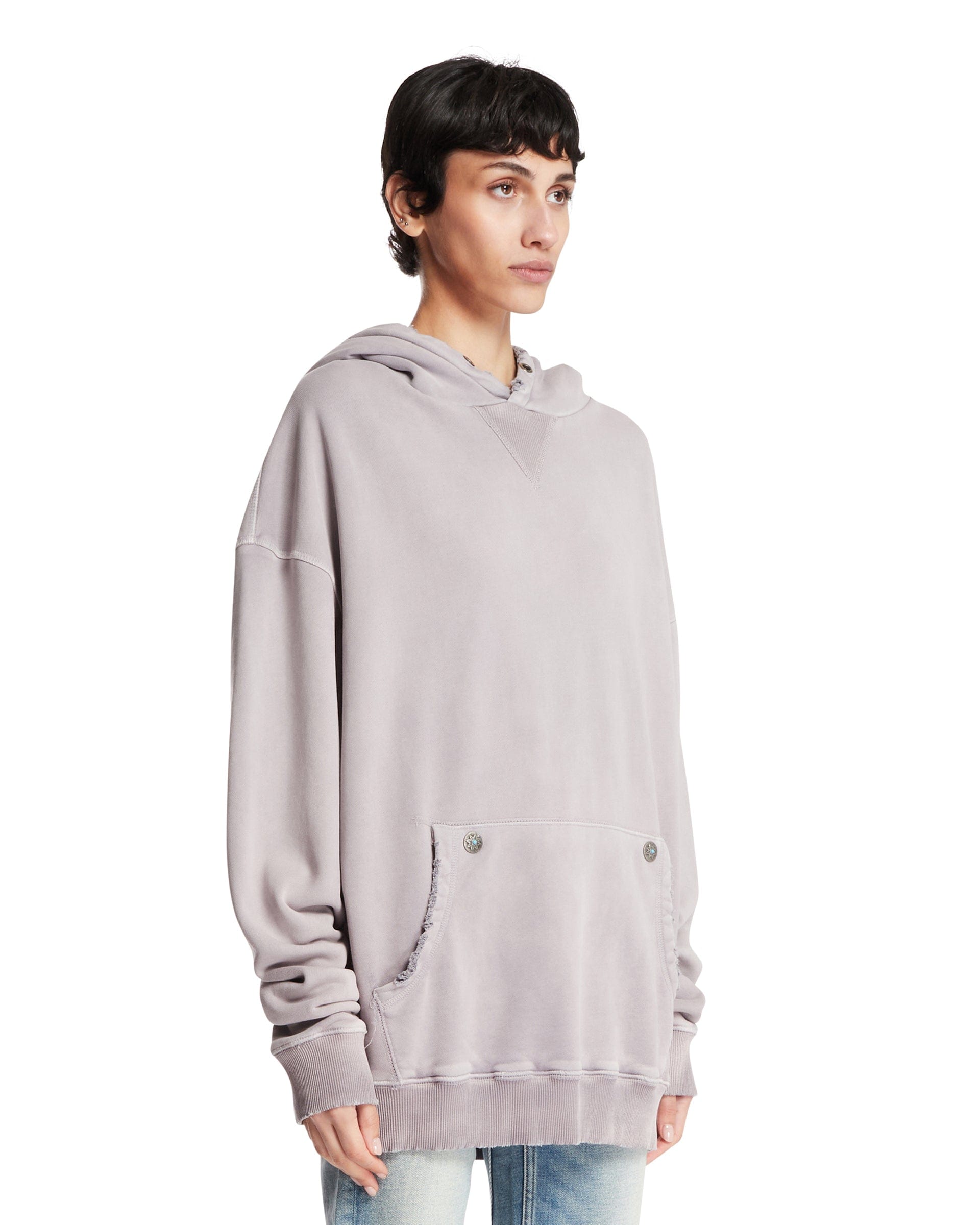 ANTIK DENIM Felpa Oversize In Cotone Beige