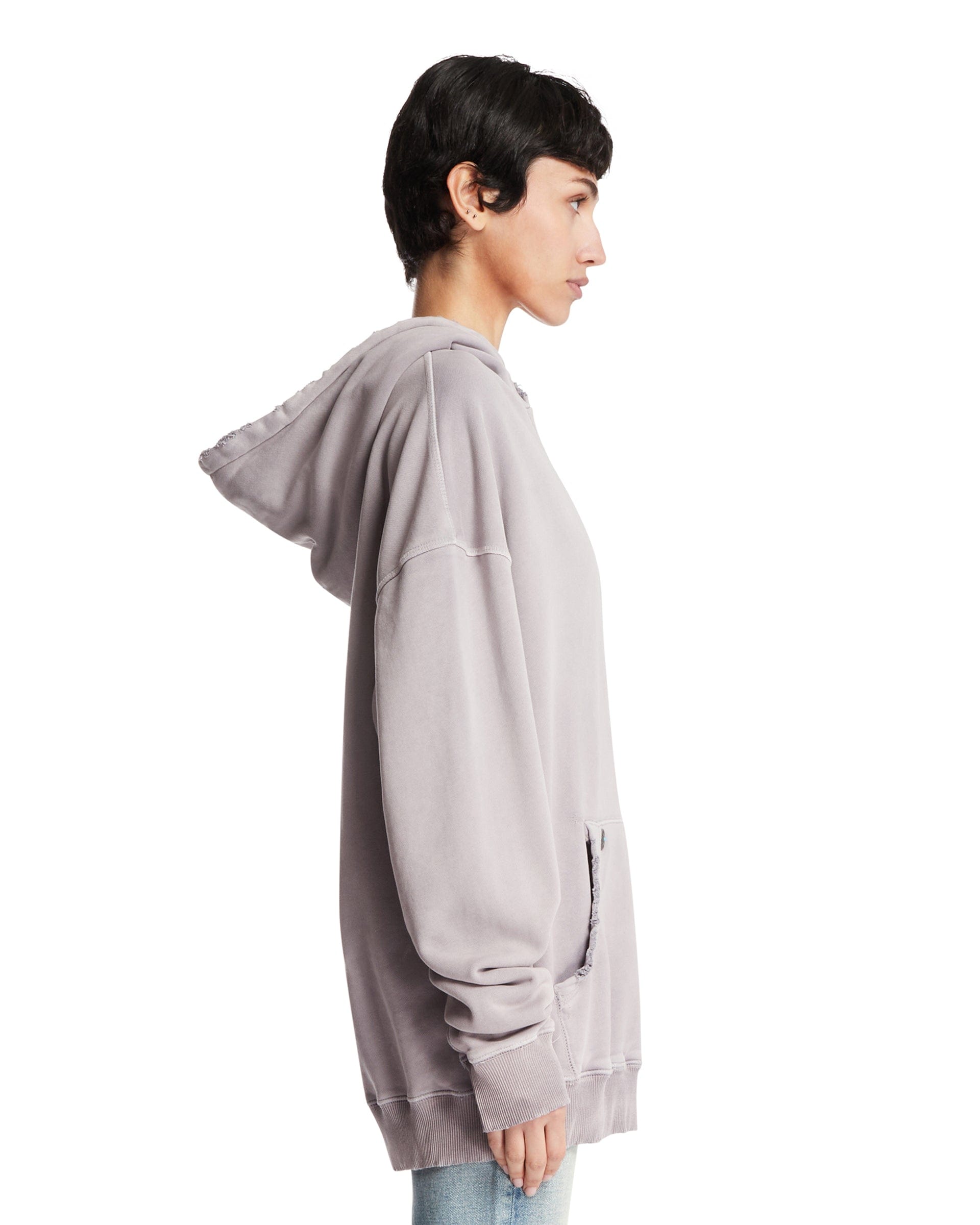 ANTIK DENIM Felpa Oversize In Cotone Beige
