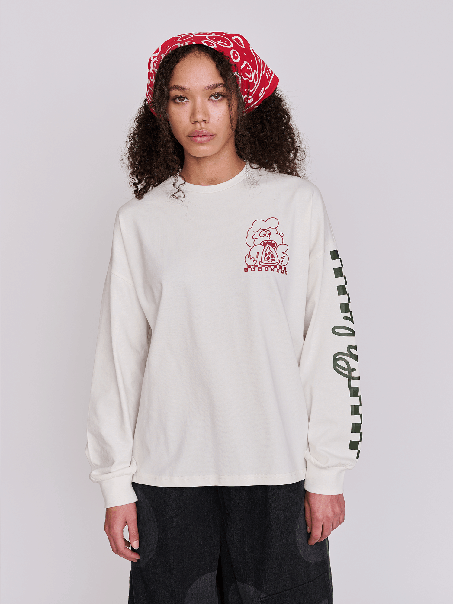 Lazy Oaf Pizza Time Long Sleeve T - Shirt