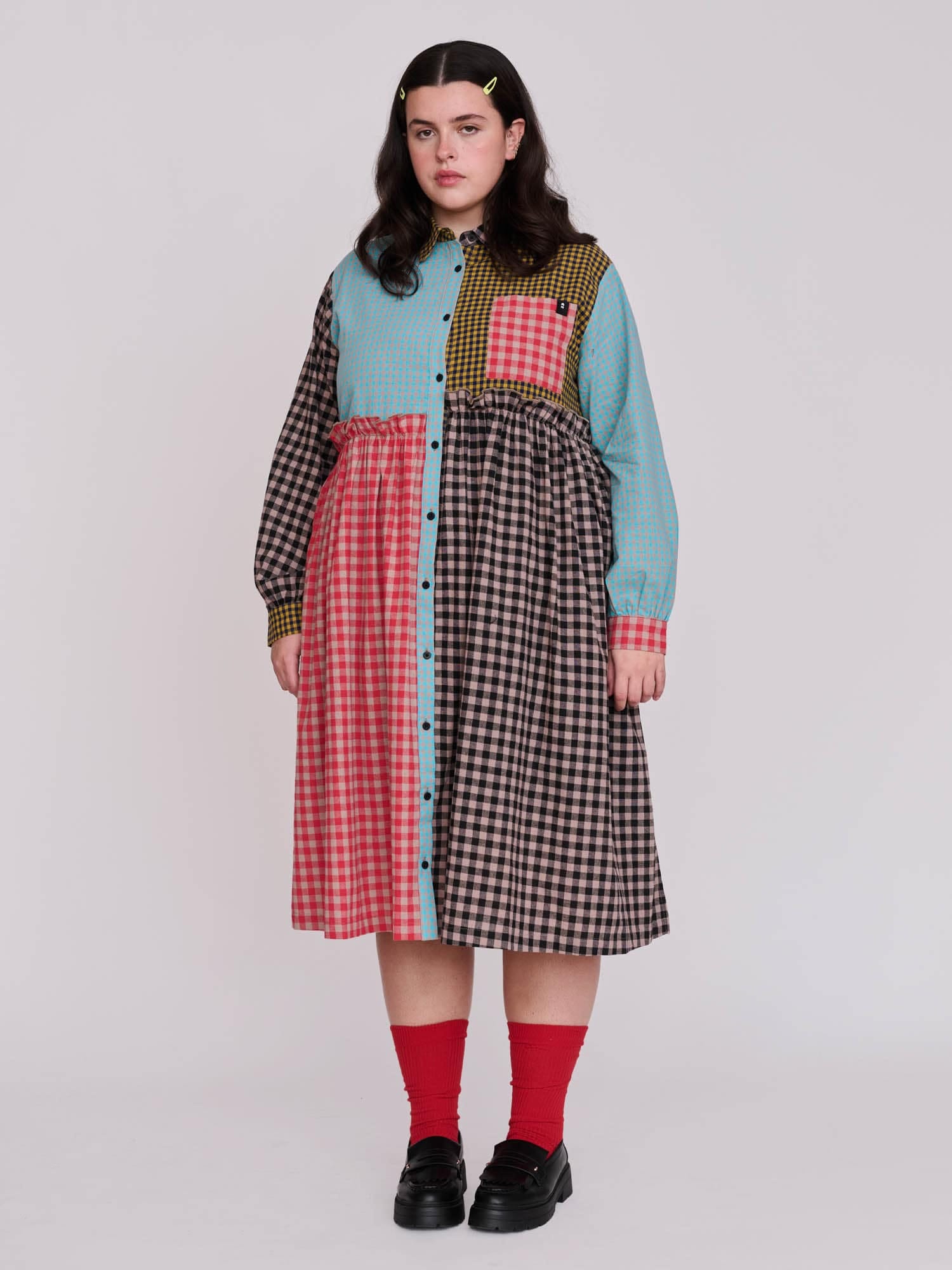 Lazy Oaf Mismatched Shirt Dress
