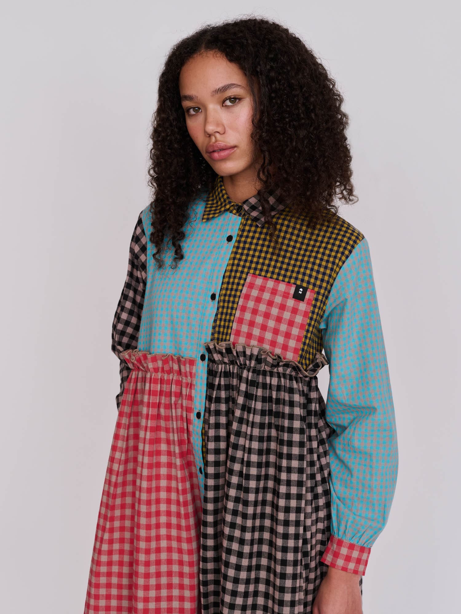 Lazy Oaf Mismatched Shirt Dress