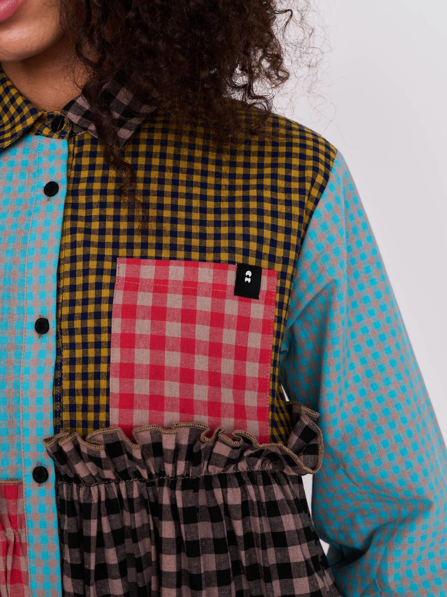 Lazy Oaf Mismatched Shirt Dress