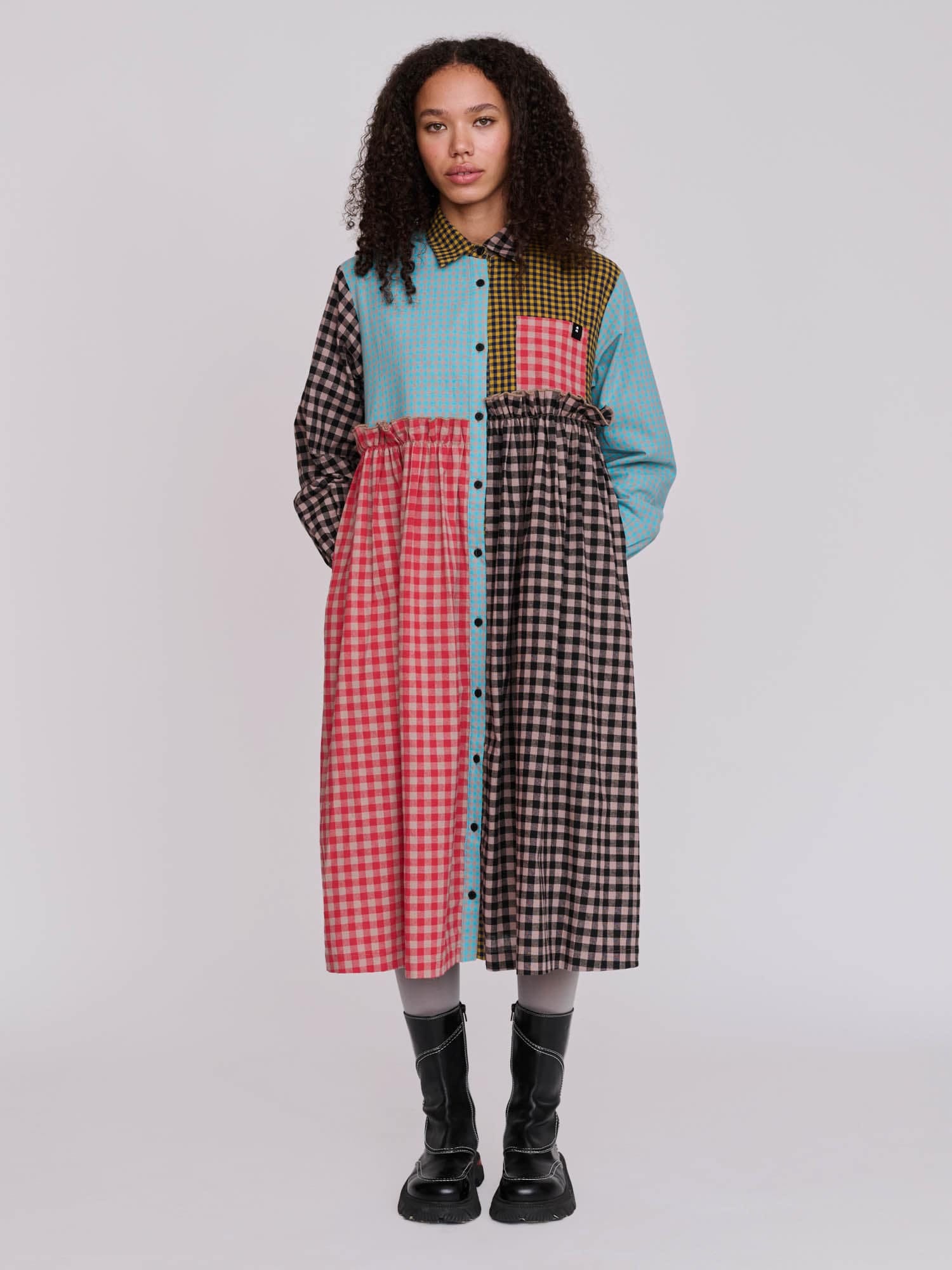 Lazy Oaf Mismatched Shirt Dress