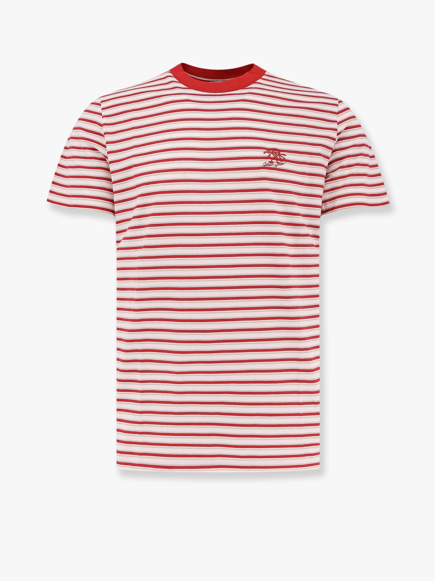 Golden GOOSE Deluxe BRAND Striped cotton t - shirt with logo