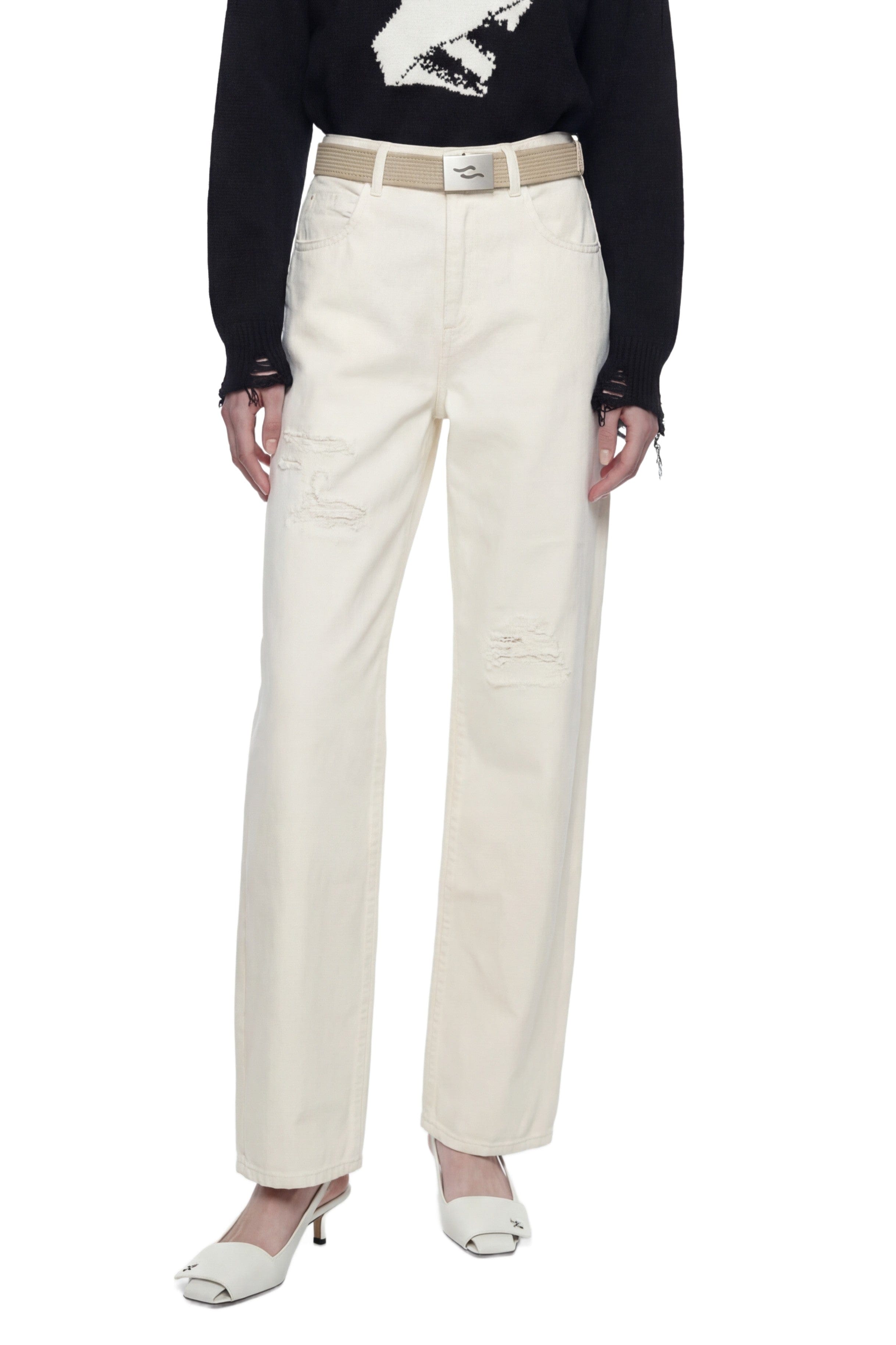 Ssheena Distressed Baggy Jeans