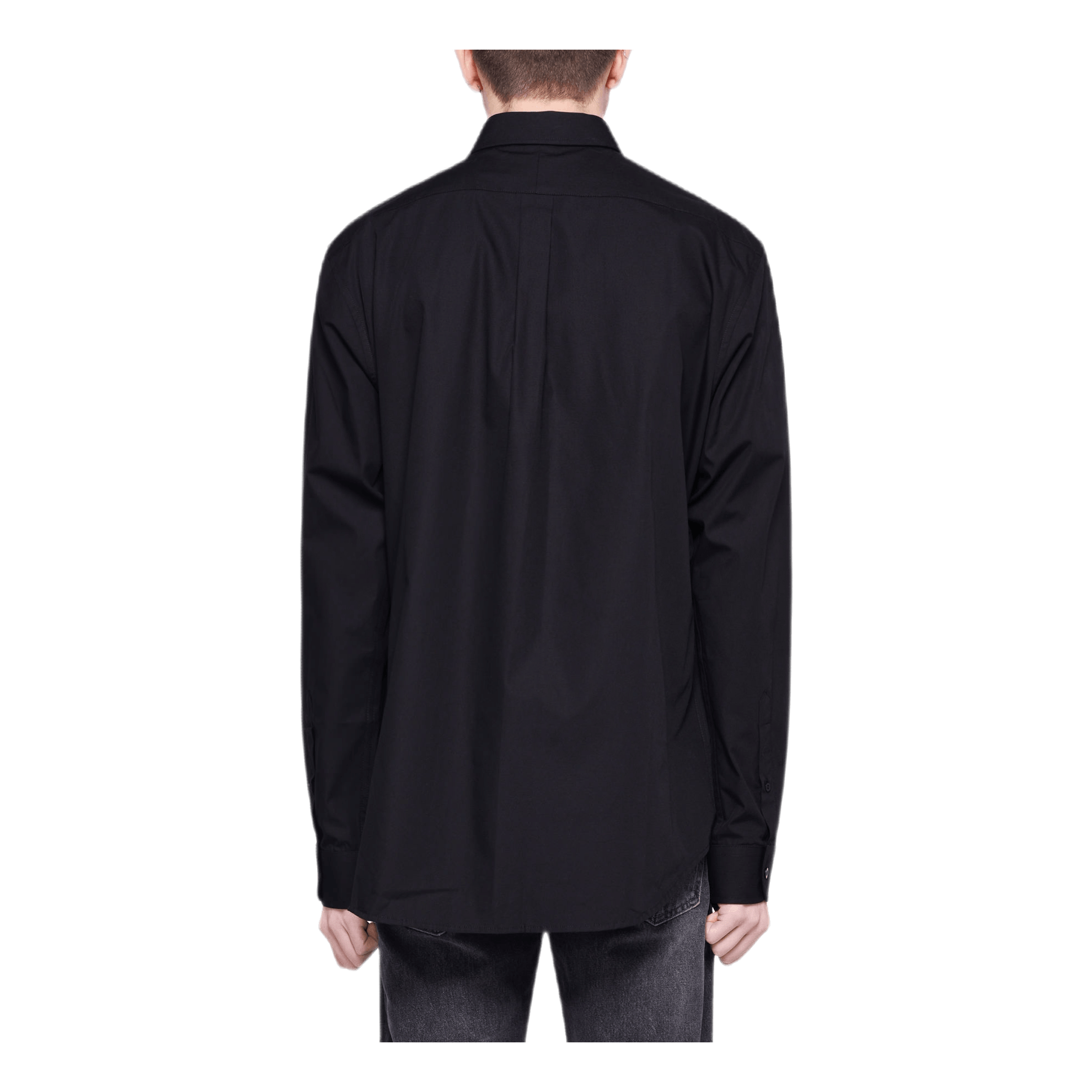 Cali Poplin Palm Shirt Black