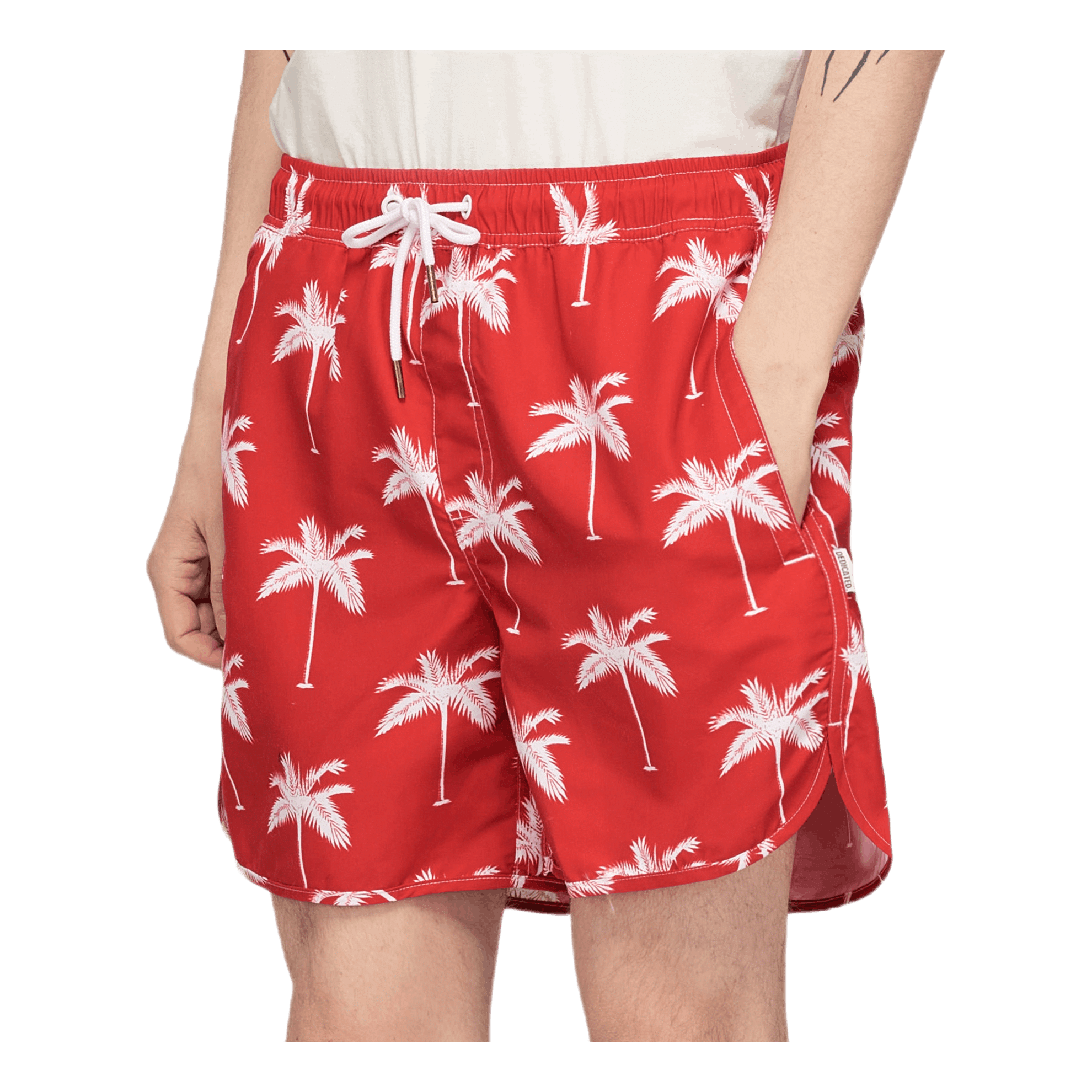 Dedicated Palms Swim Short Red