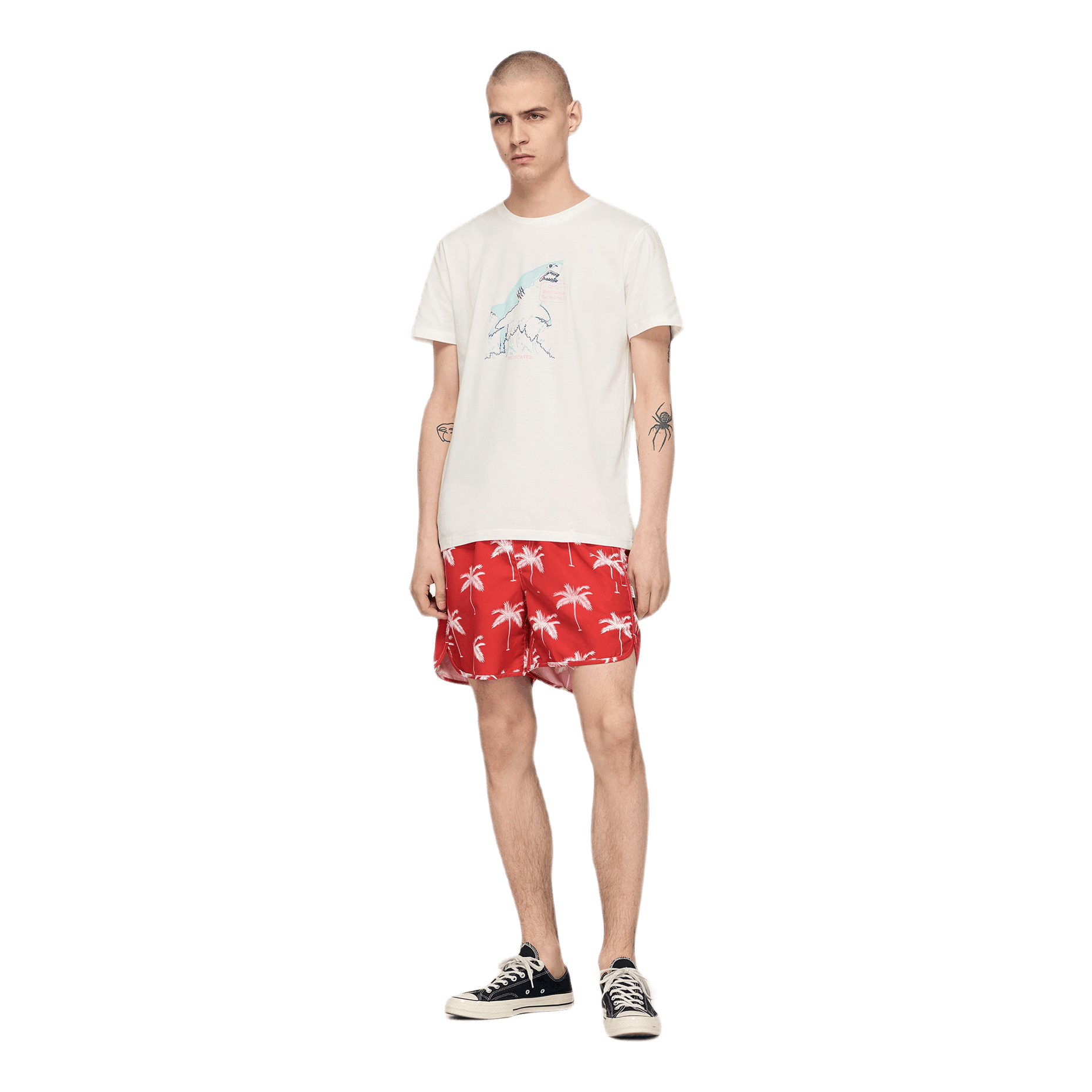Dedicated Palms Swim Short Red