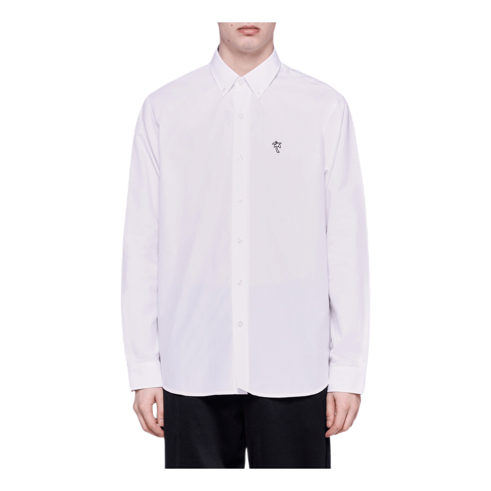 WHITE* Poplin Palm Shirt White
