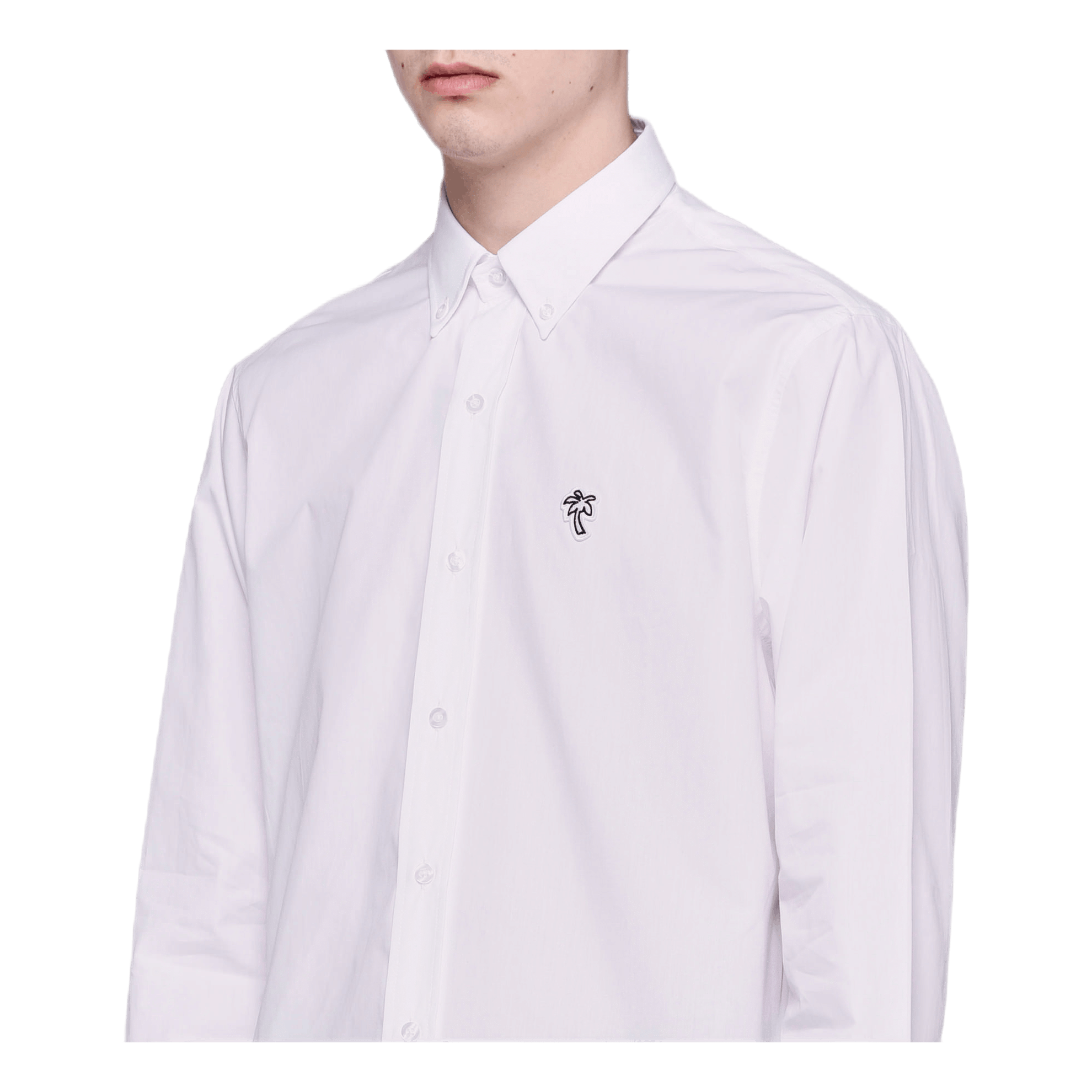 WHITE* Poplin Palm Shirt White