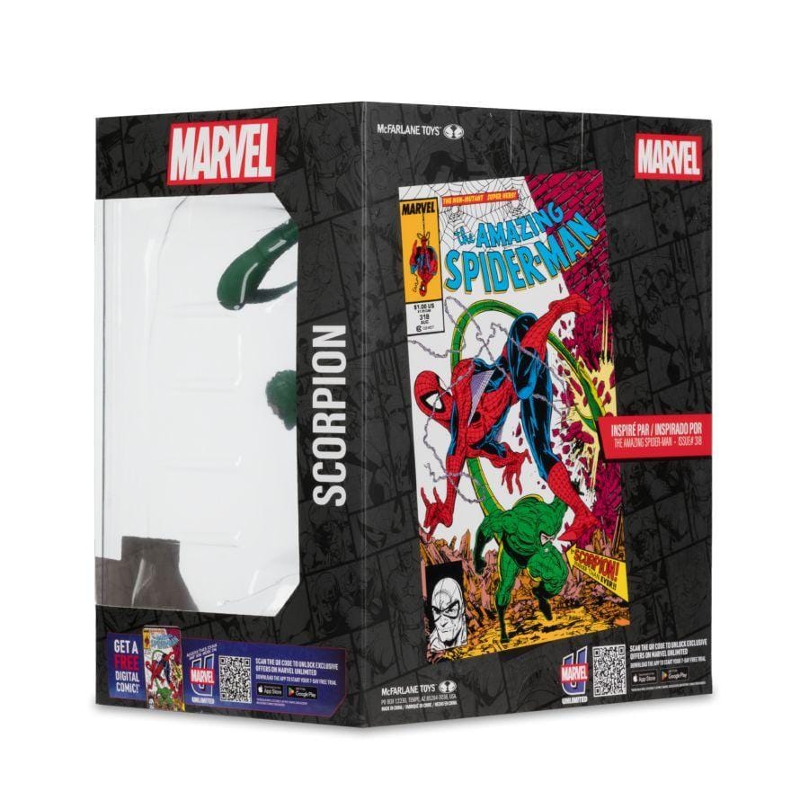 Mcfarlane Toys Marvel Comics - Scorpion (Amazing Spider - Man #318) 1:10 Scale Figure