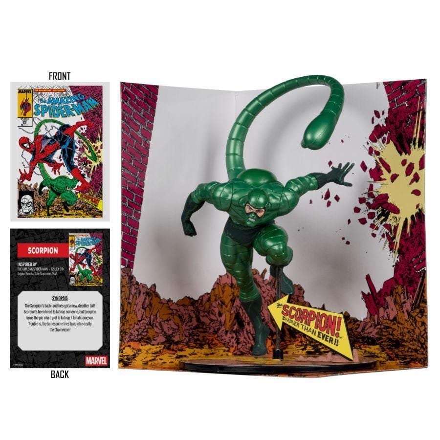 Mcfarlane Toys Marvel Comics - Scorpion (Amazing Spider - Man #318) Gold Label 1:10 Scale Figure