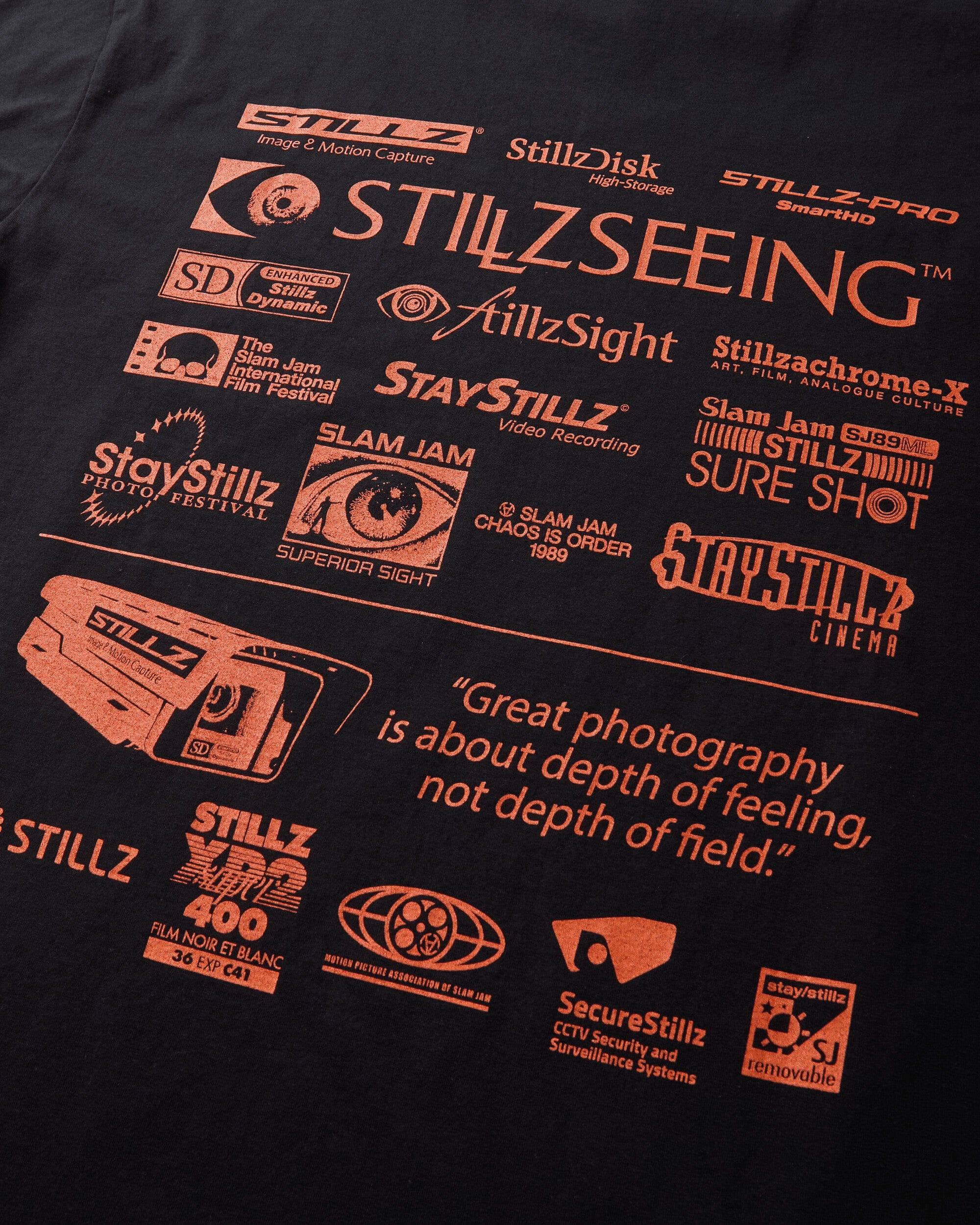 Stillz Slam Jam Image and Motion Capture T - Shirt Black