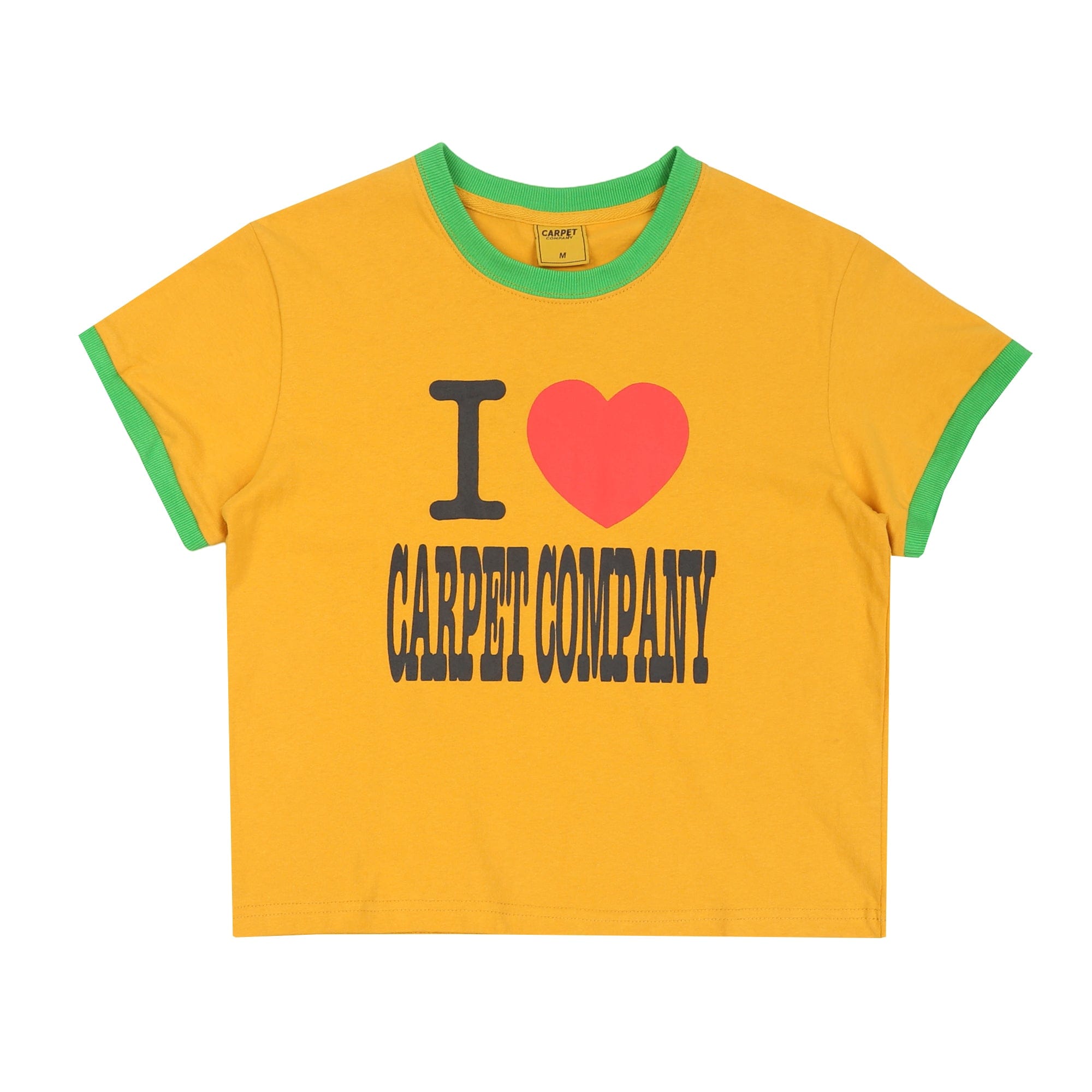 Carpet Hearts Girls T - Shirt - Yellow