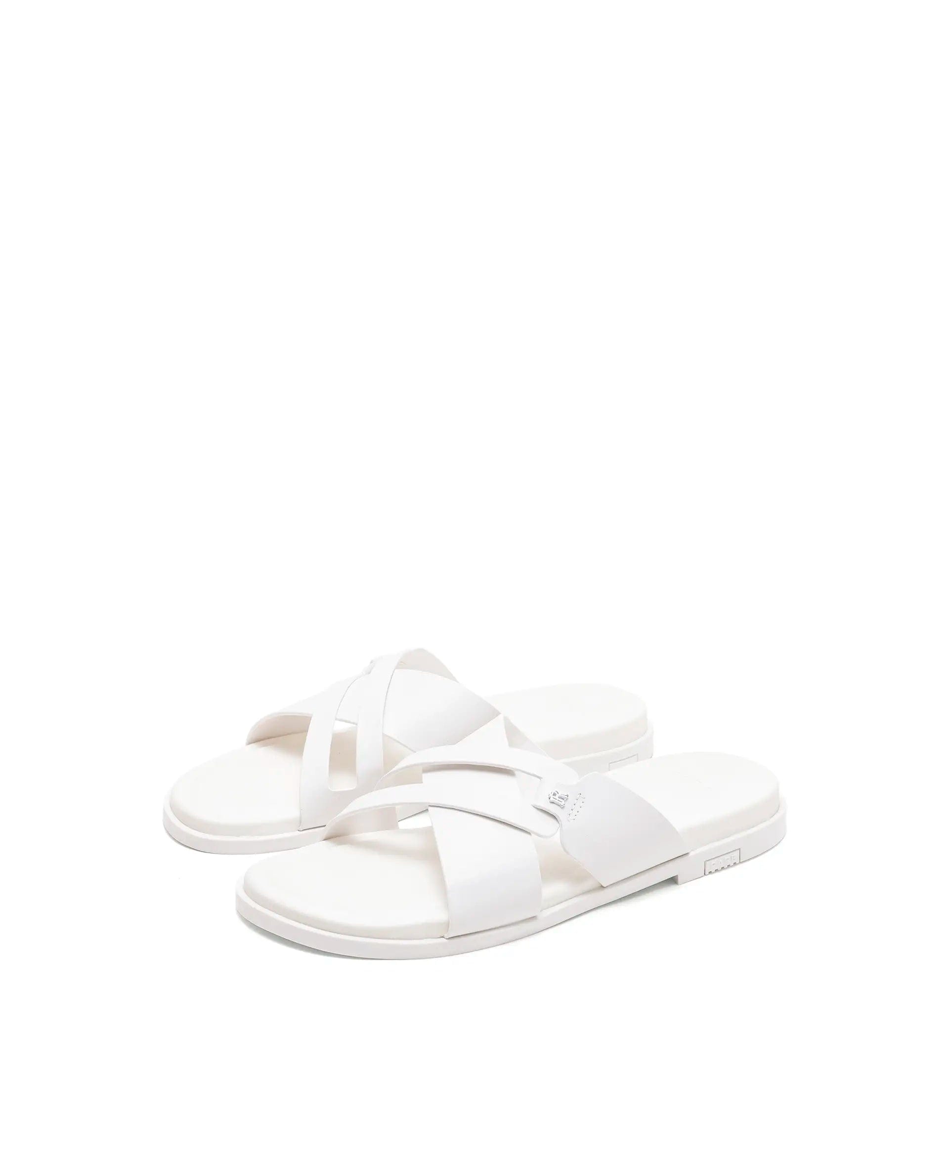 Rarez Men's Kross Light Ivory Leather Regular Sandal