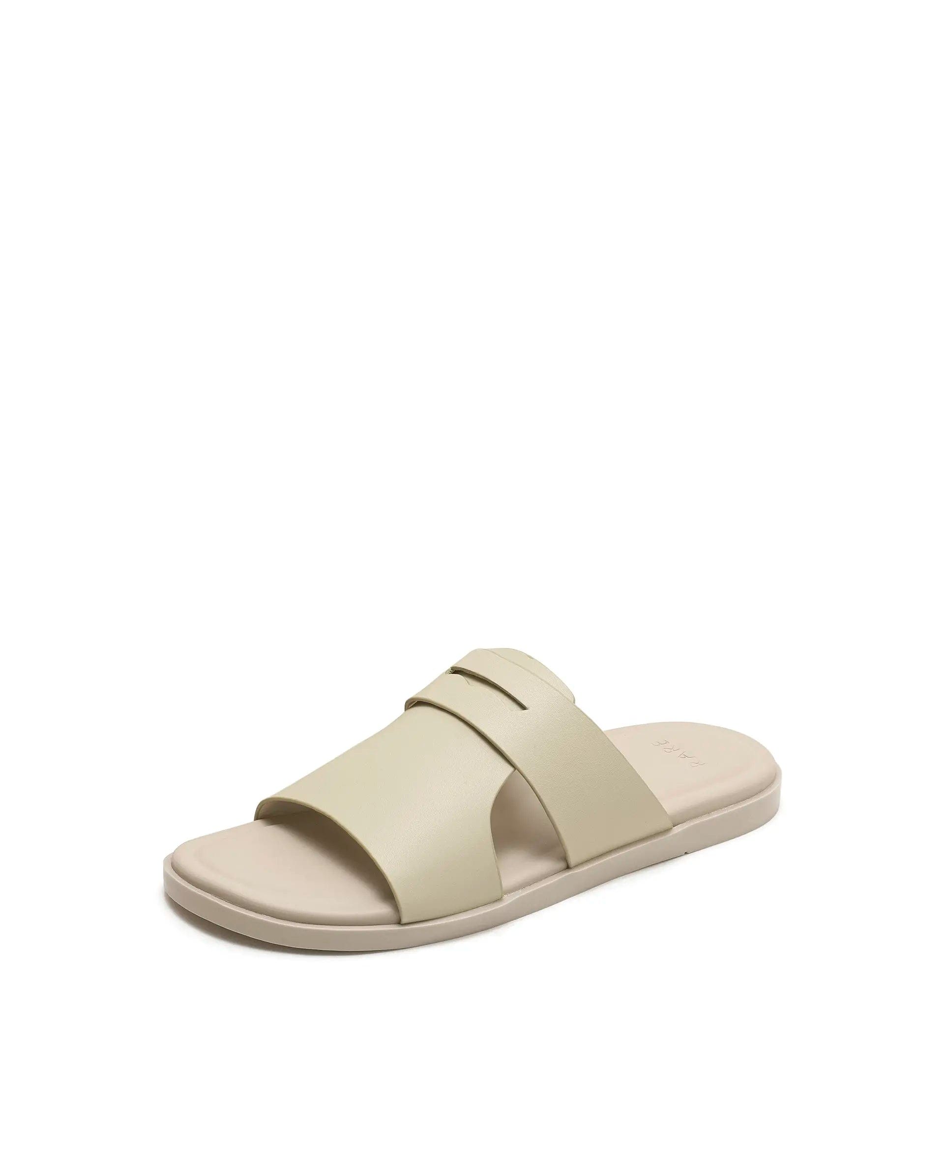 Rarez Men's Jaxa Dusky Yellow Leather Regular Sandal