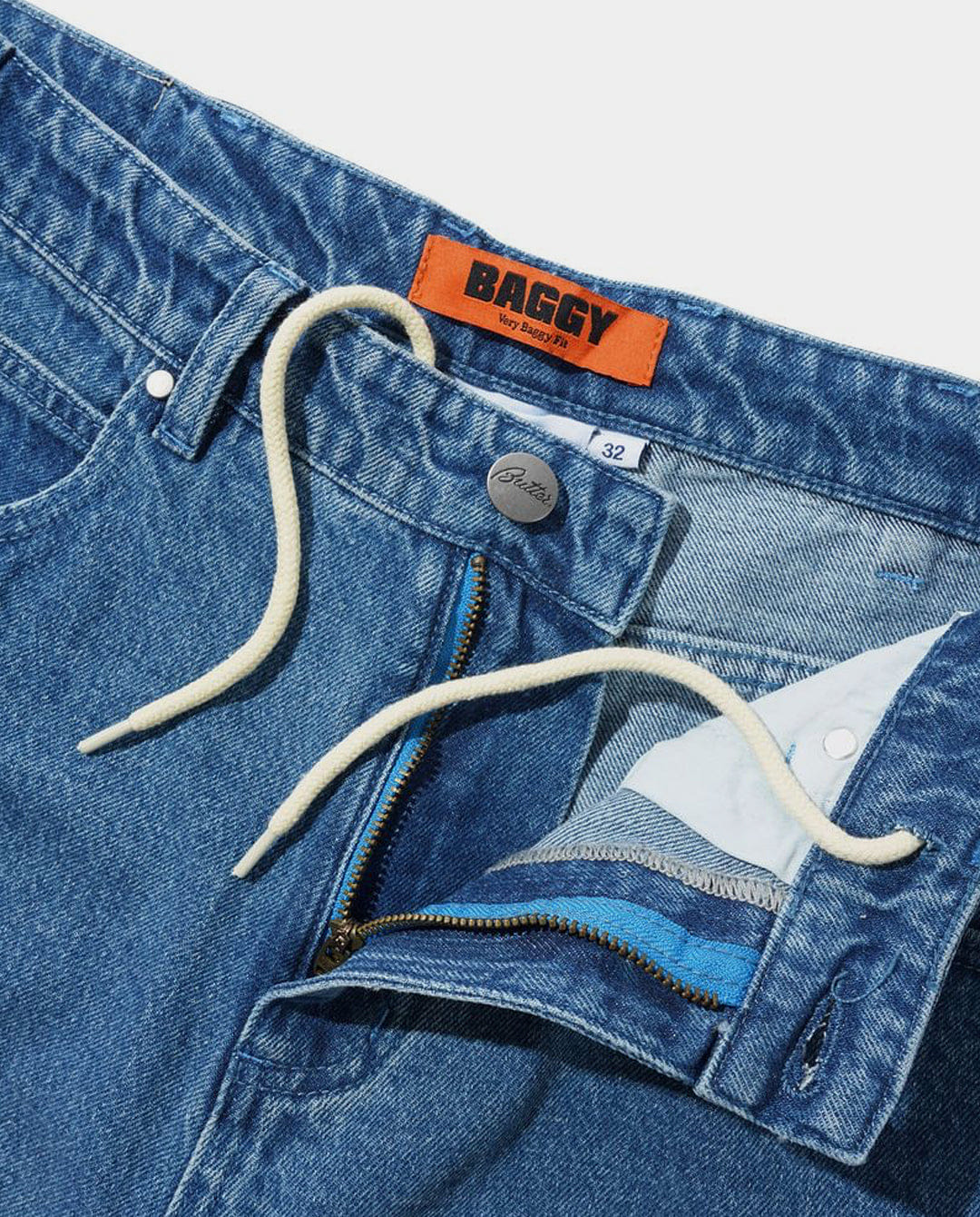 Butter Goods - Drummer Baggy Denim Jeans - Stone Wash Blue