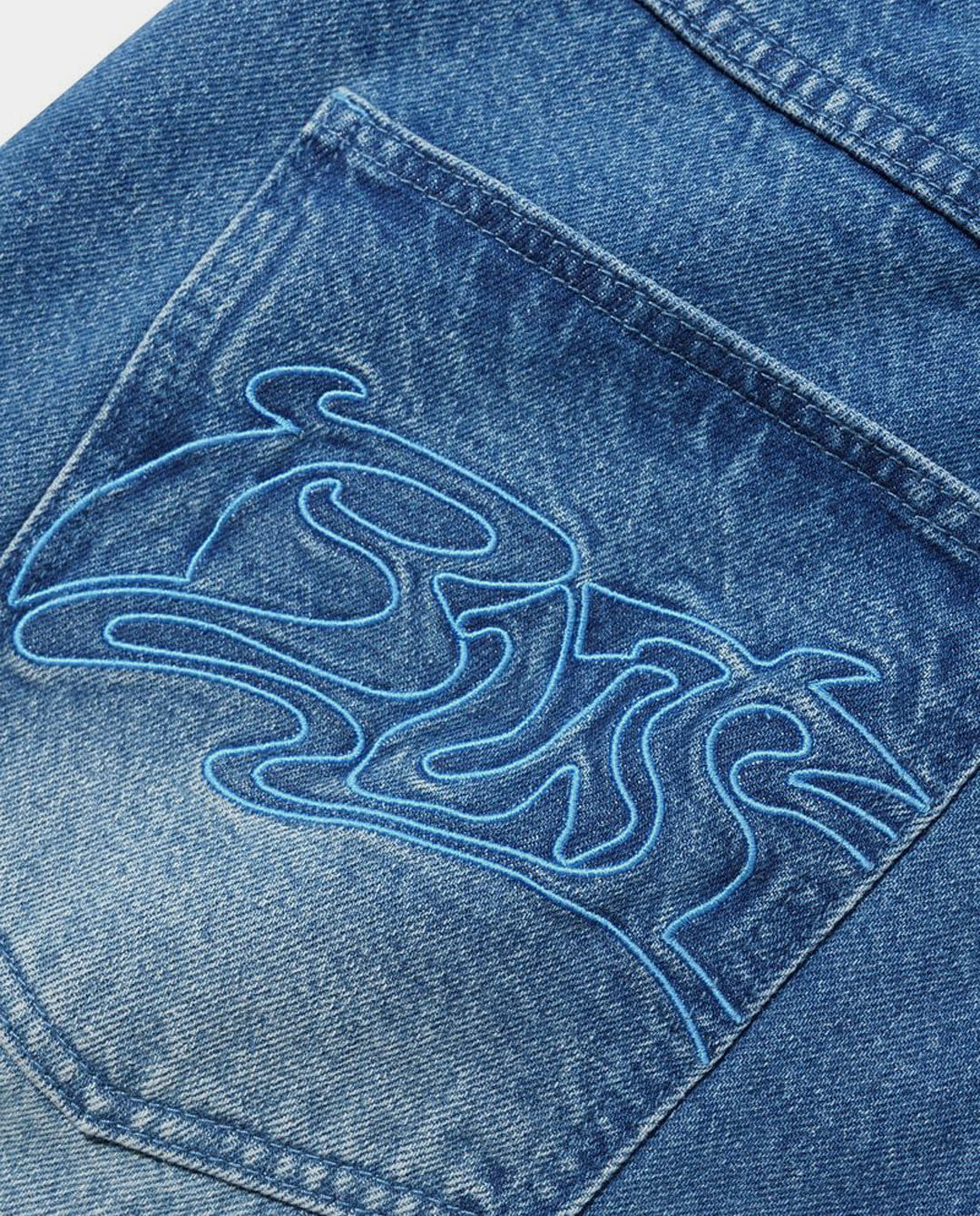 Butter Goods - Drummer Baggy Denim Jeans - Stone Wash Blue